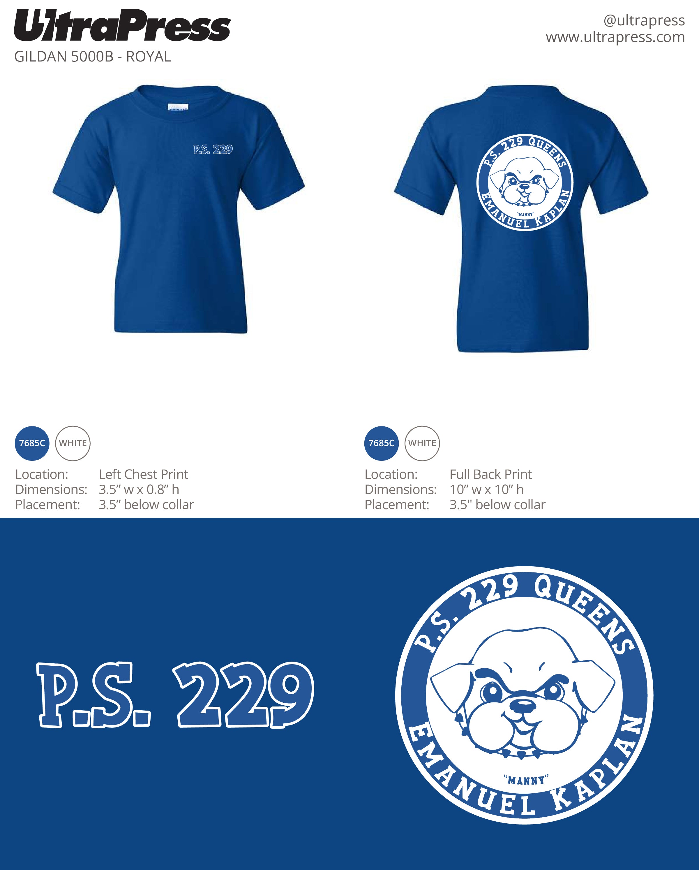 UP-SP-67230 P.S. 229 PTA Shirts (Bulk)
