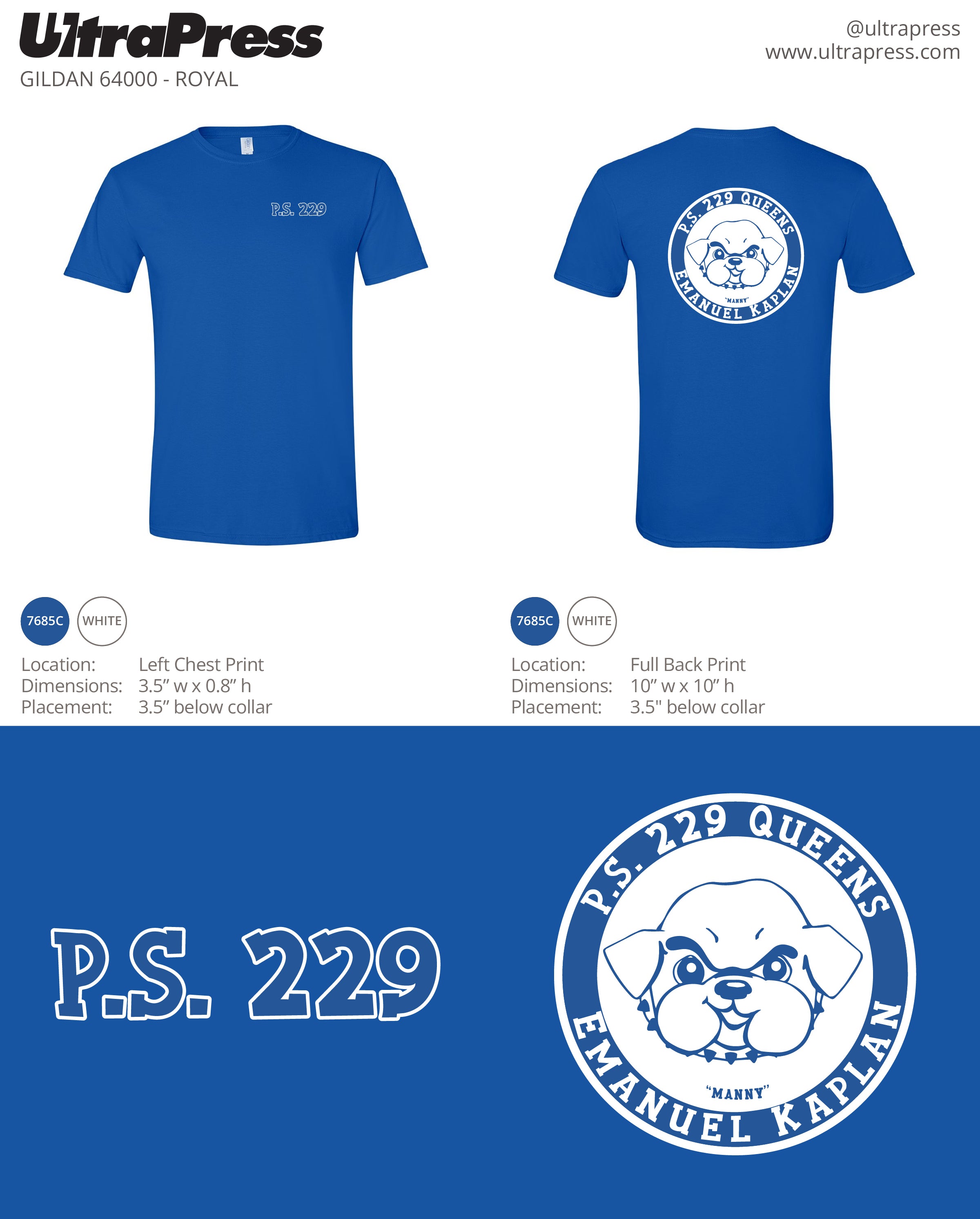 UP-SP-67230 P.S. 229 PTA Shirts (Bulk)