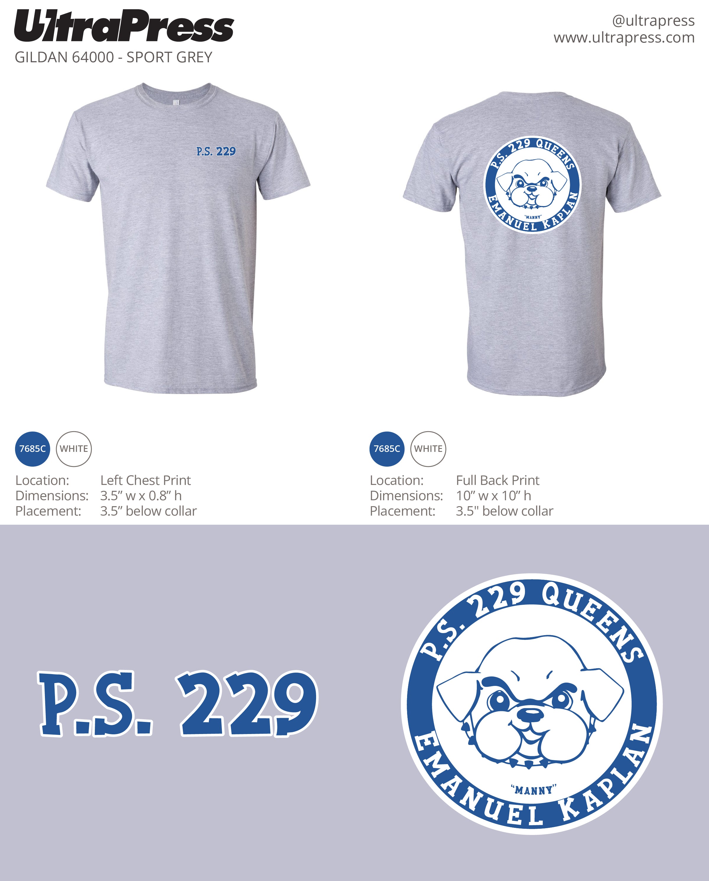UP-SP-67230 P.S. 229 PTA Shirts (Bulk)