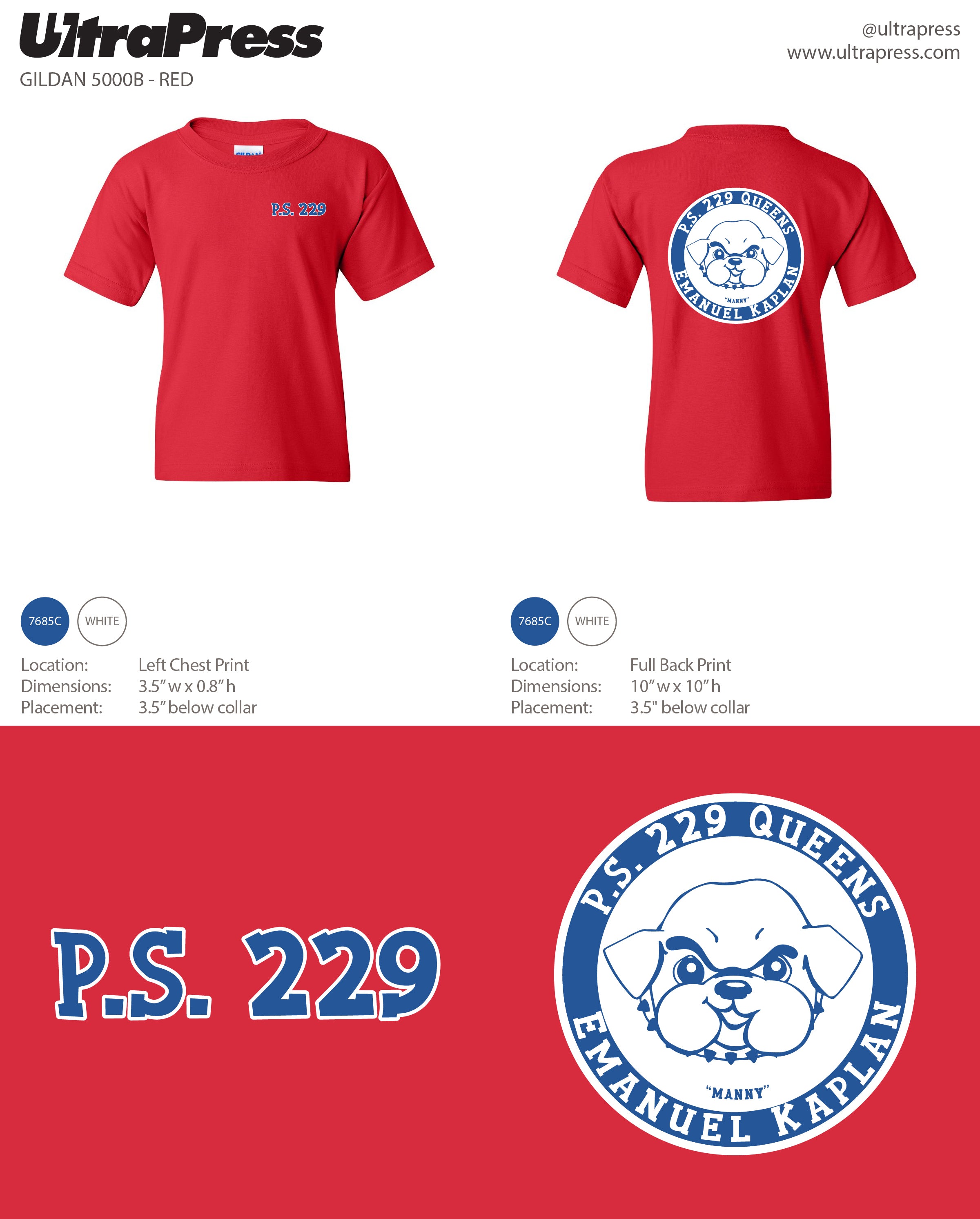 UP-SP-67230 P.S. 229 PTA Shirts (Bulk)