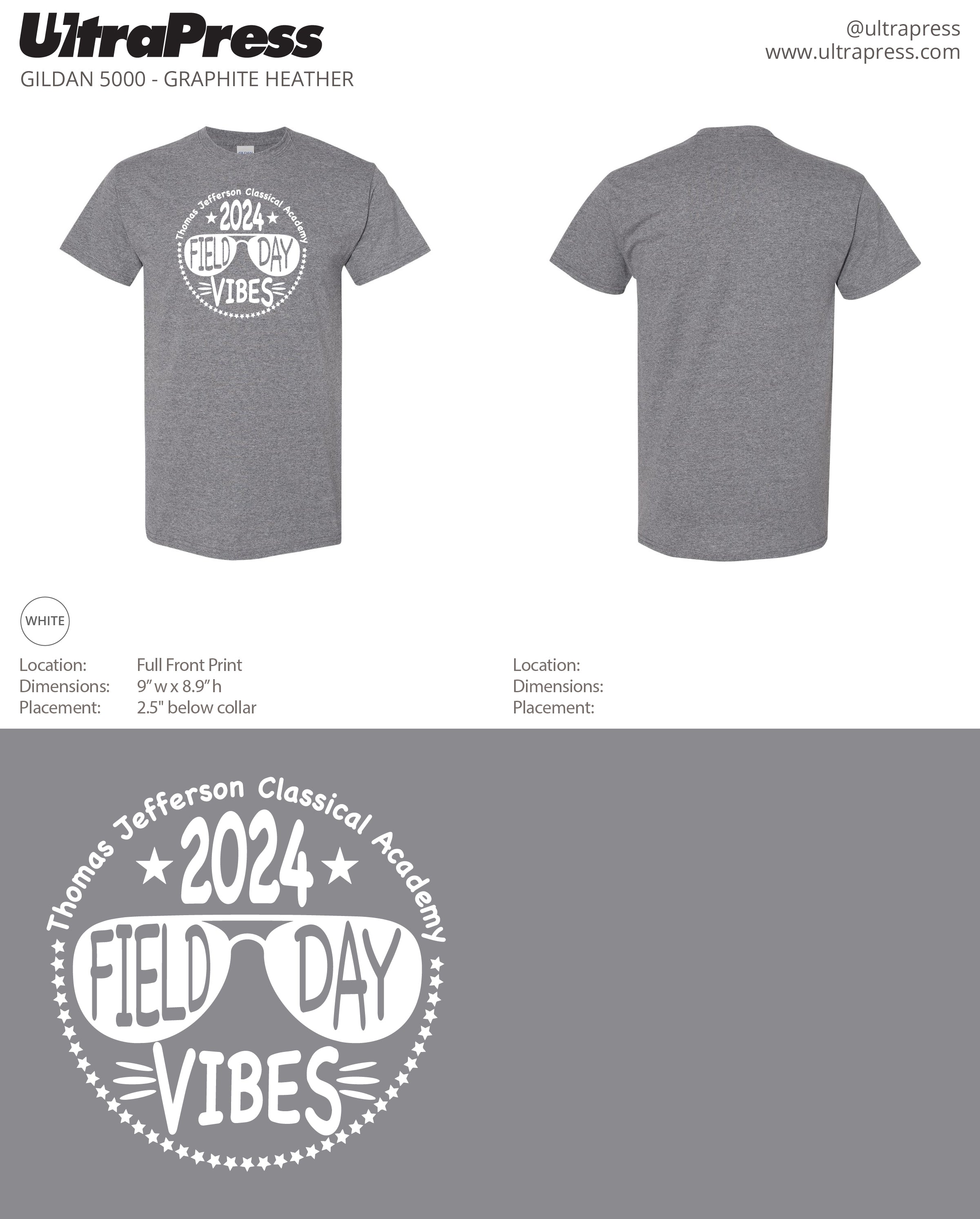 UP-SP-67296 ADULT TJ Academy Shirts - 500 Min Qty (BULK)