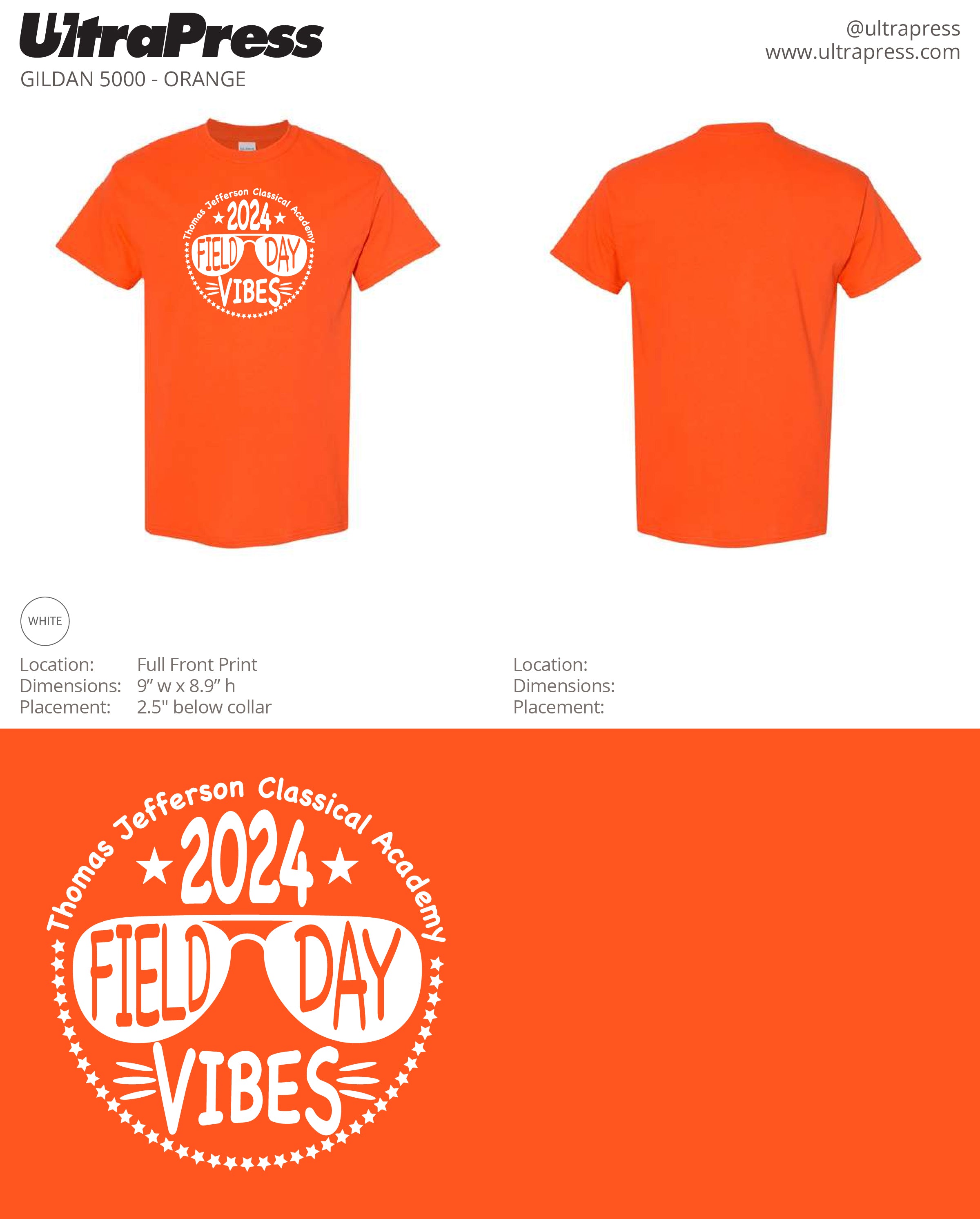 UP-SP-67296 ADULT TJ Academy Shirts - 500 Min Qty (BULK)