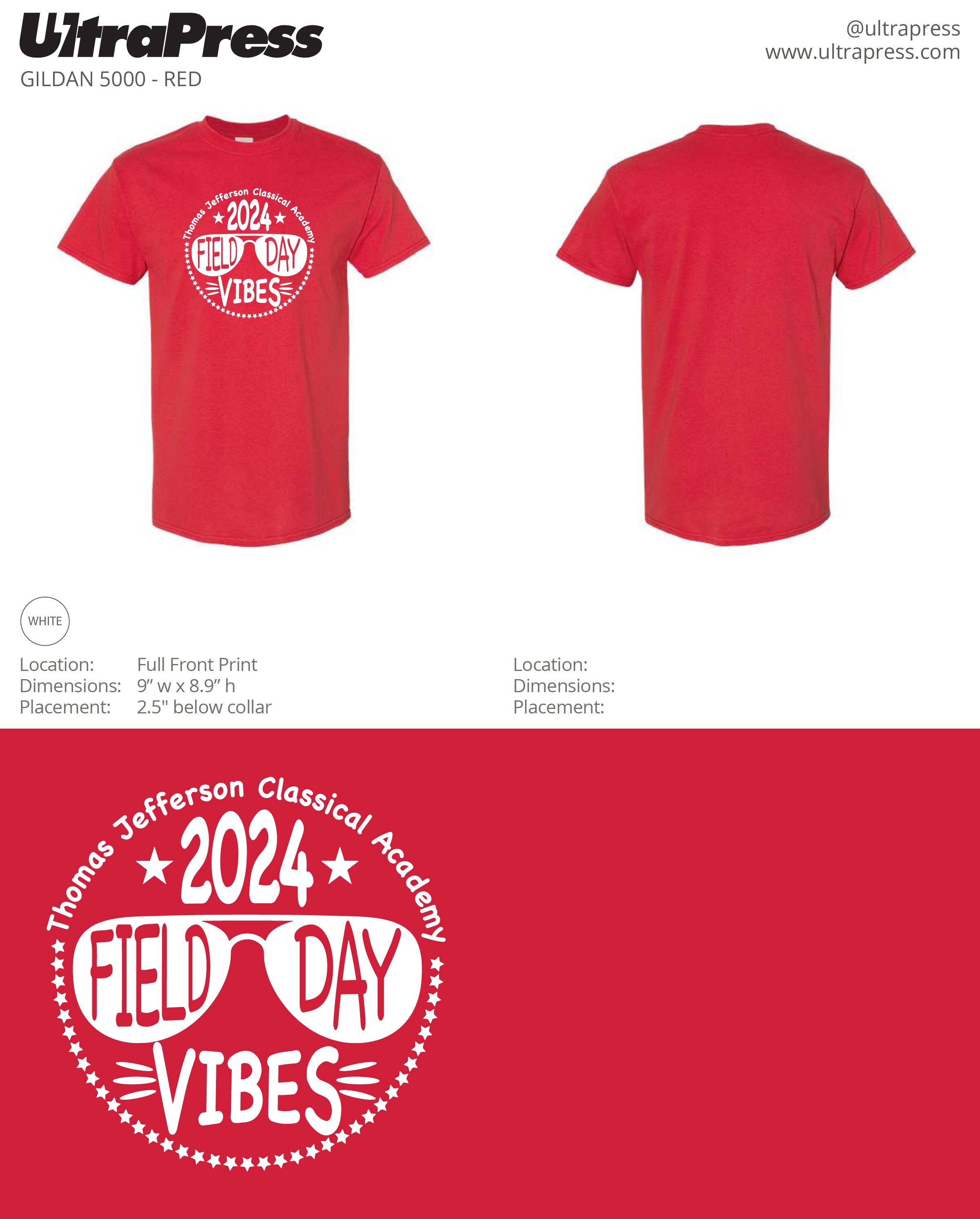 UP-SP-67296 ADULT TJ Academy Shirts - 500 Min Qty (BULK)