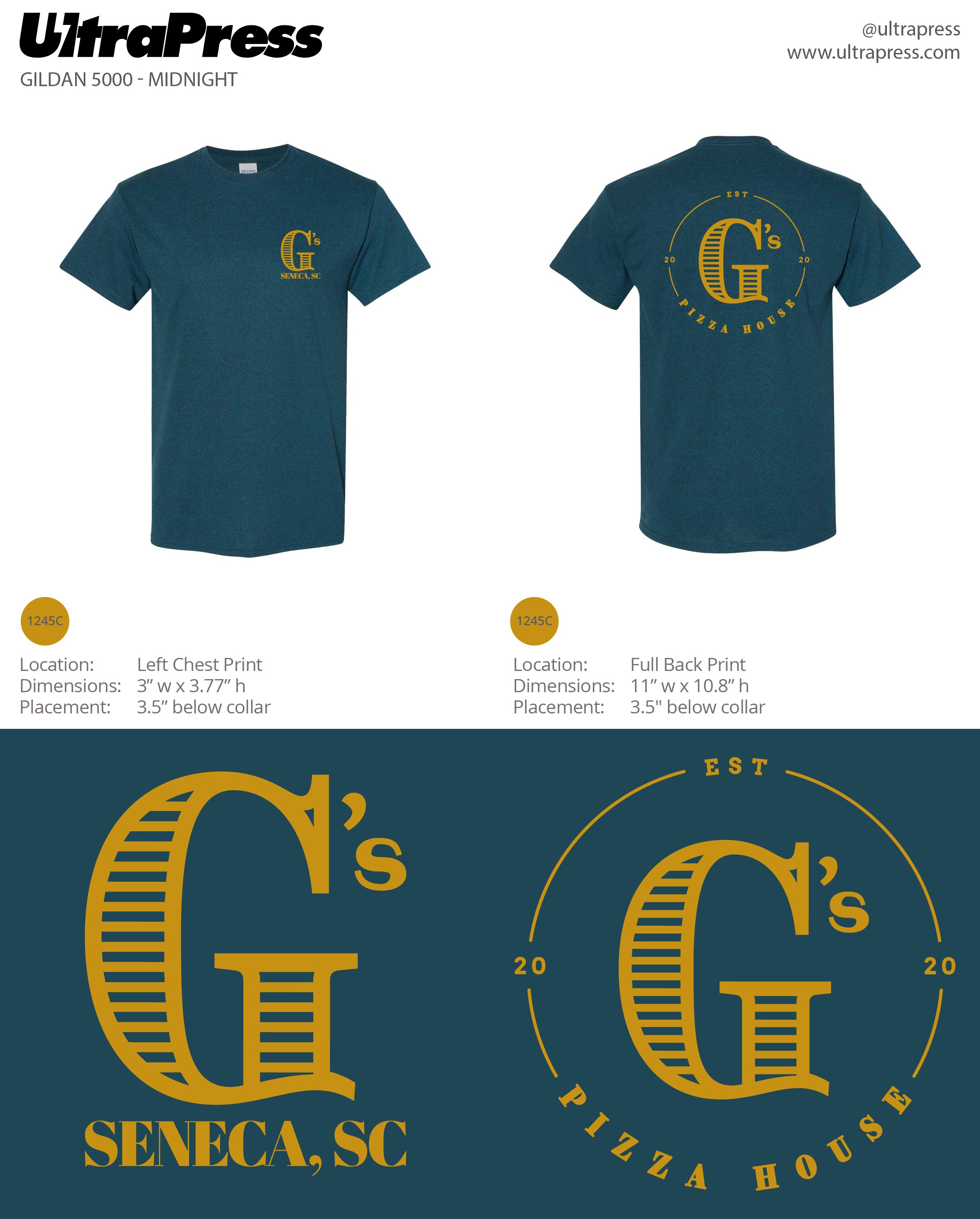 UP-SP-67433 Gs Pizza House - Kenneth Myers - 100 Min Qty (BULK)