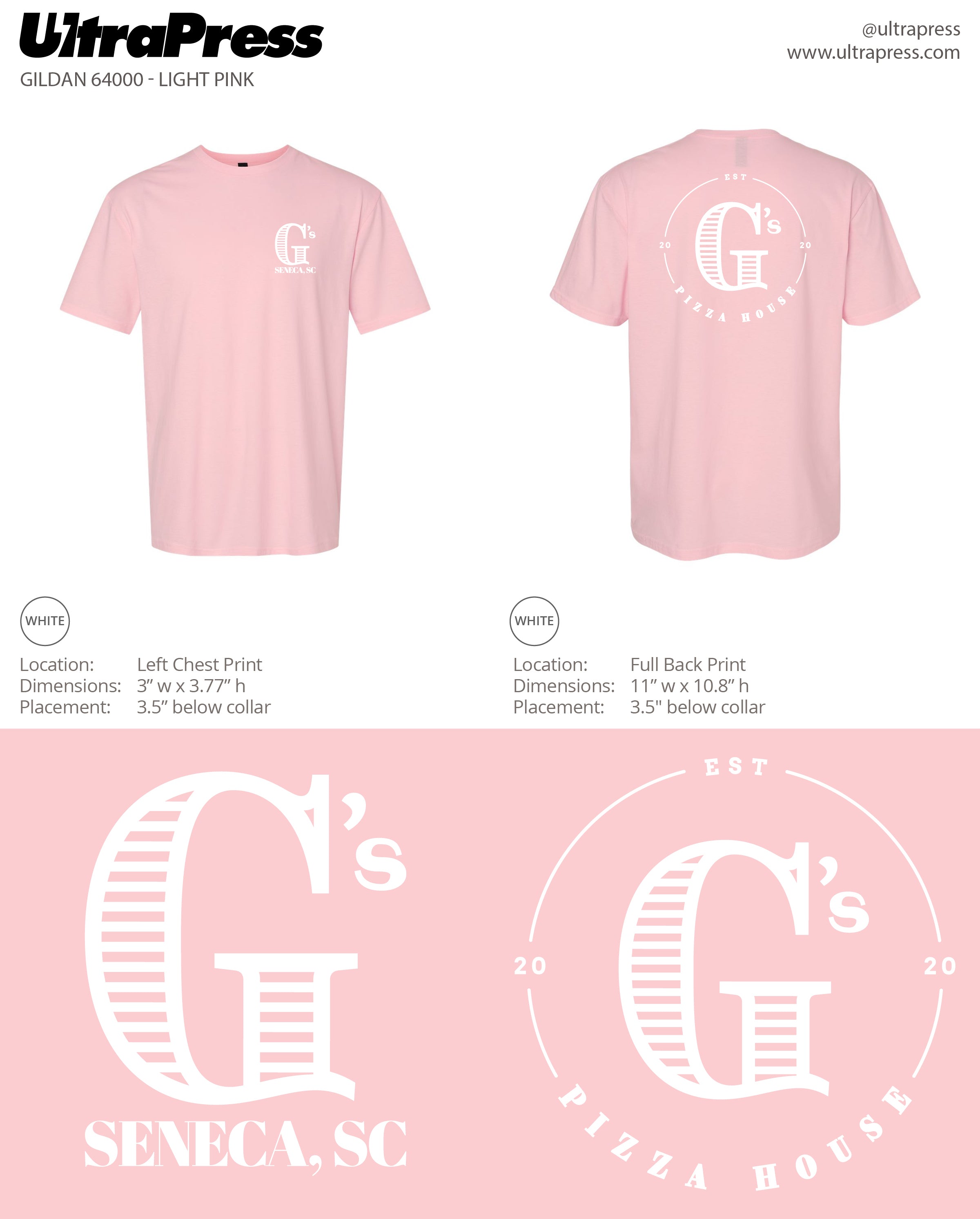 UP-SP-67433 Gs Pizza House - Kenneth Myers - 100 Min Qty (BULK)