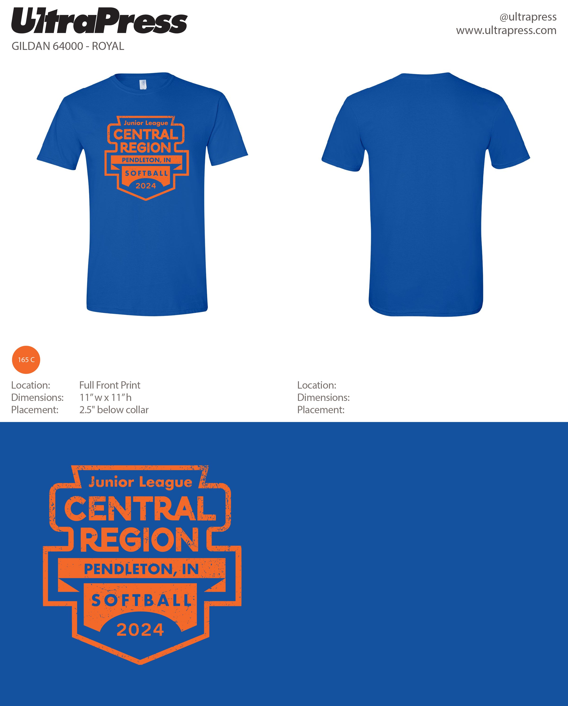 UP-SP-67435 Softball 1 Color Distressed - Don Mason - 100 Min Qty (BULK)