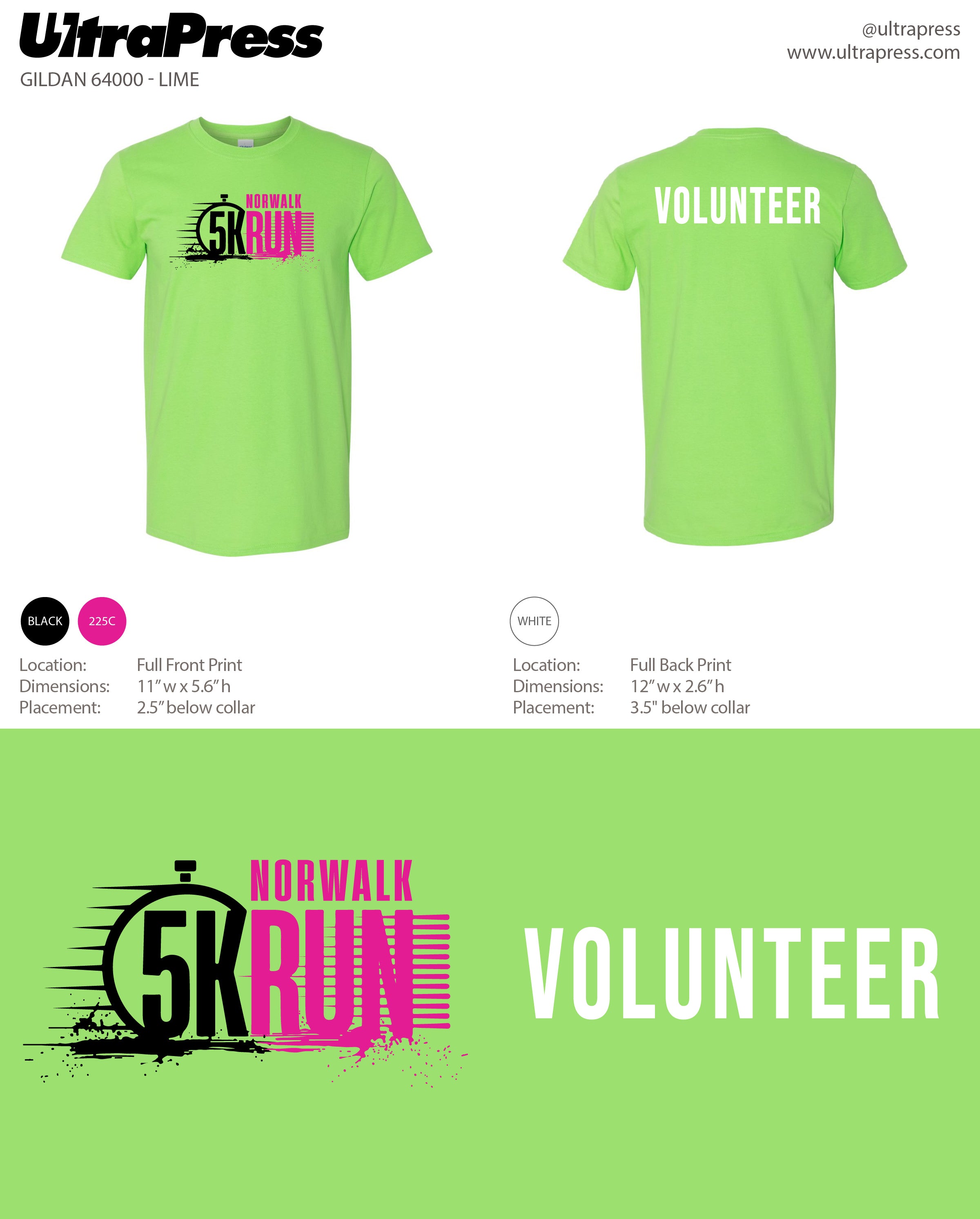 UP-SP-67461 Norwalk 5K Run - Volunteer - 100 Min Qty (BULK)