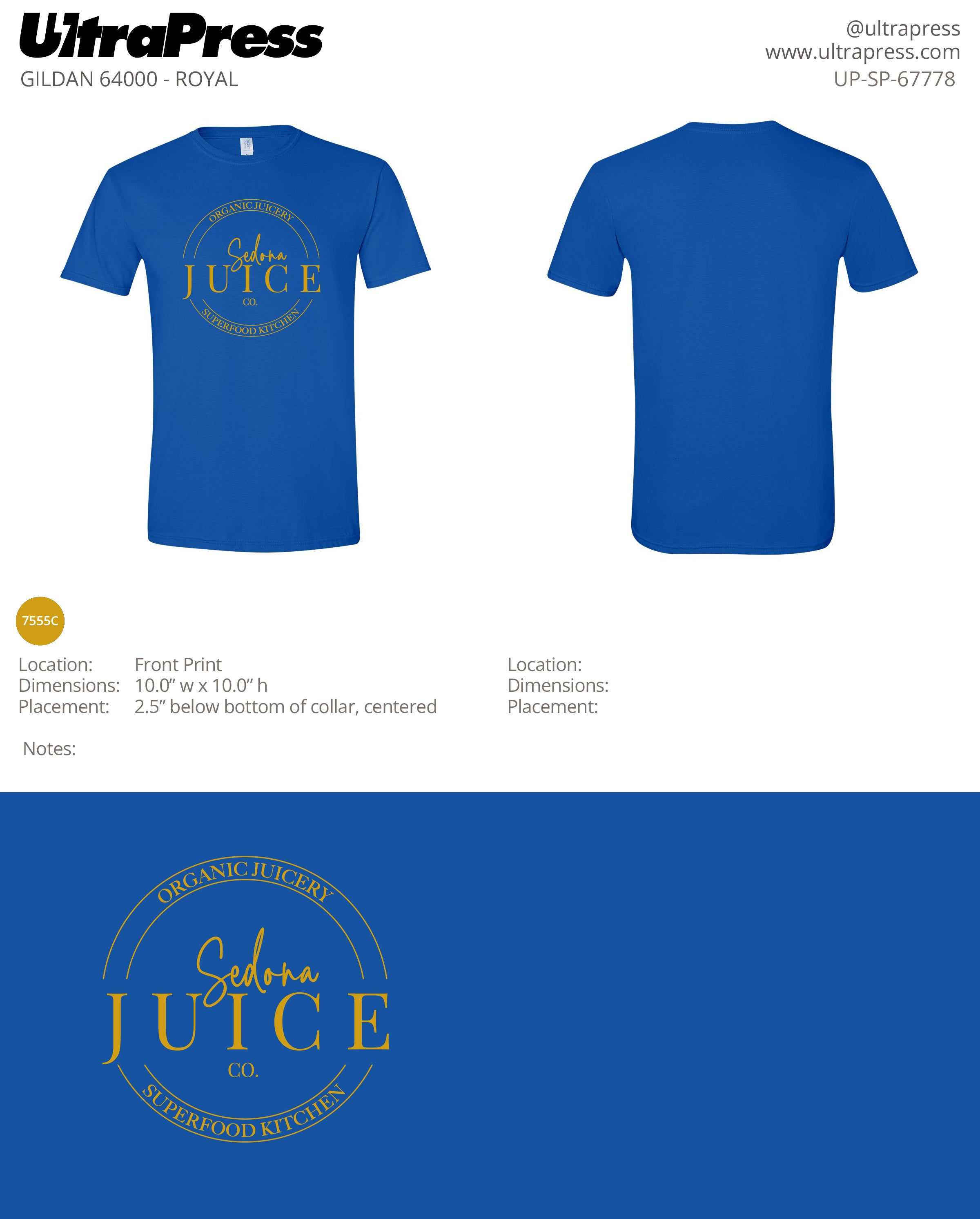 UP-SP-67778 Sedona Juice - Joe Markham 100-Piece Package (Bulk)