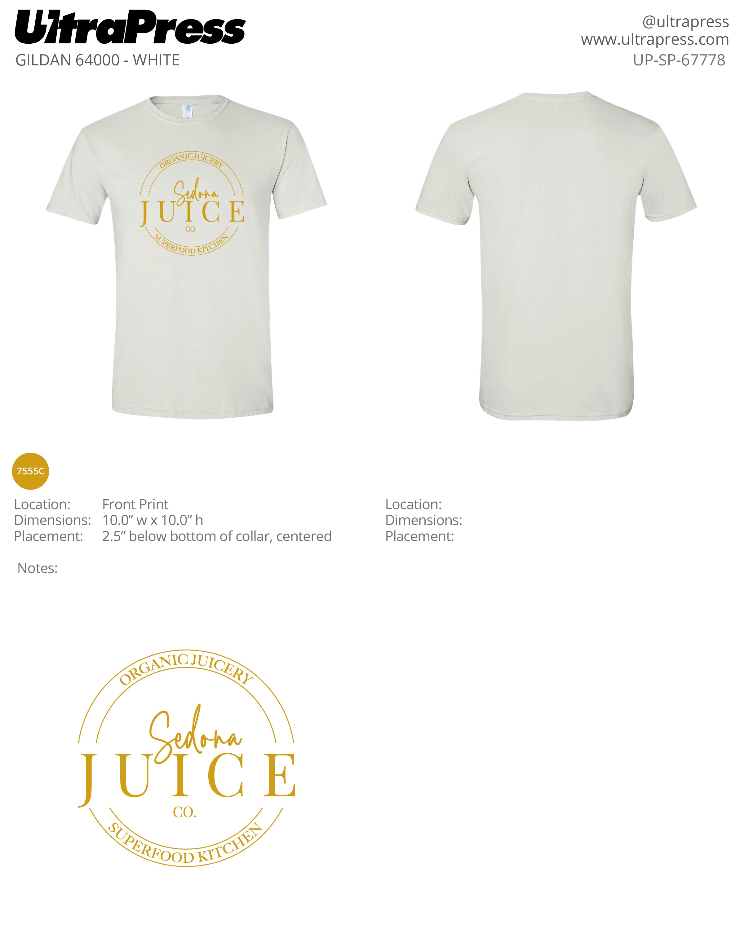 UP-SP-67778 Sedona Juice - Joe Markham 100-Piece Package (Bulk)