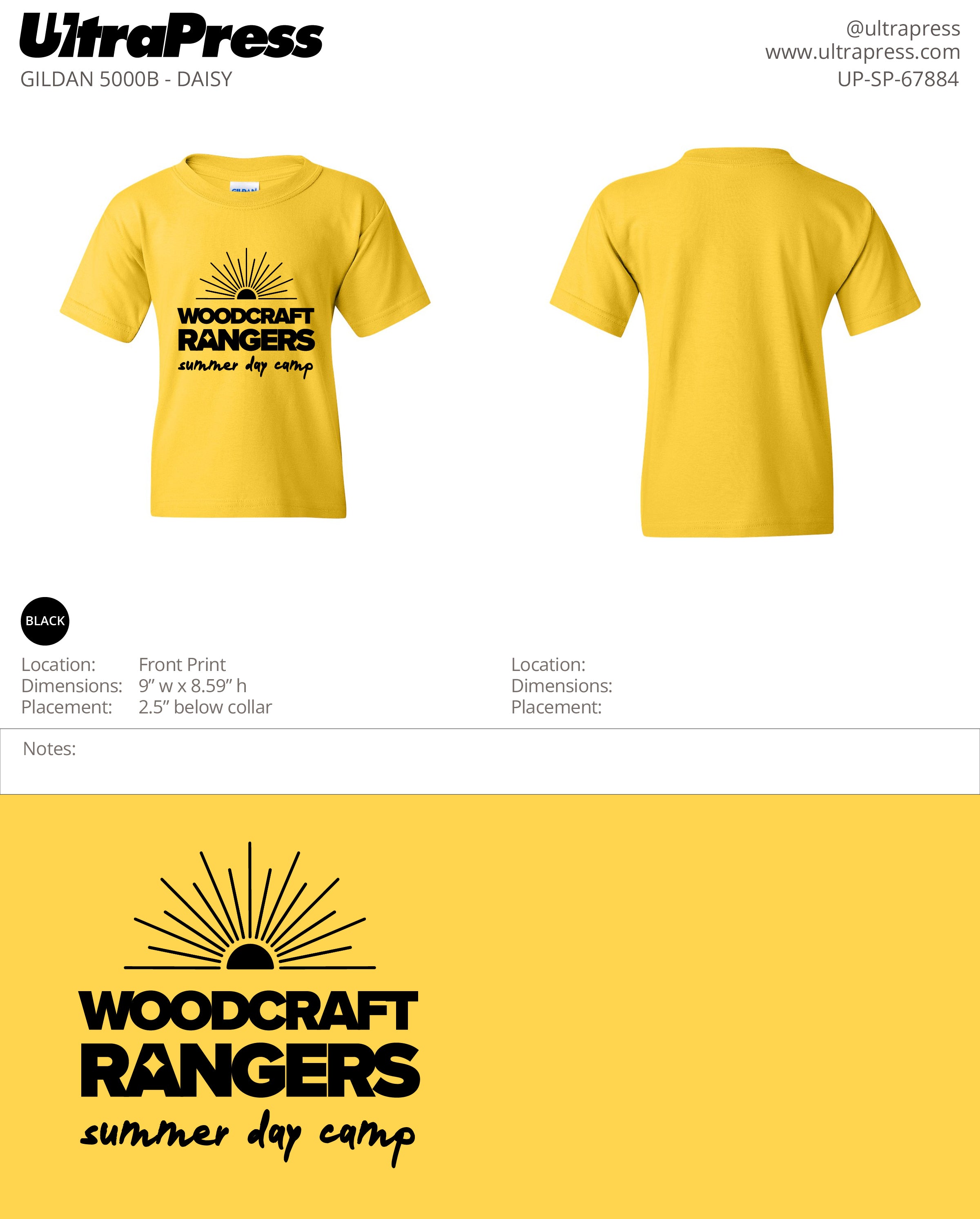 UP-SP-67884 Woodcraft Rangers Summer Day Camp 2024 - 288 Min Qty (Bulk - RUSH)