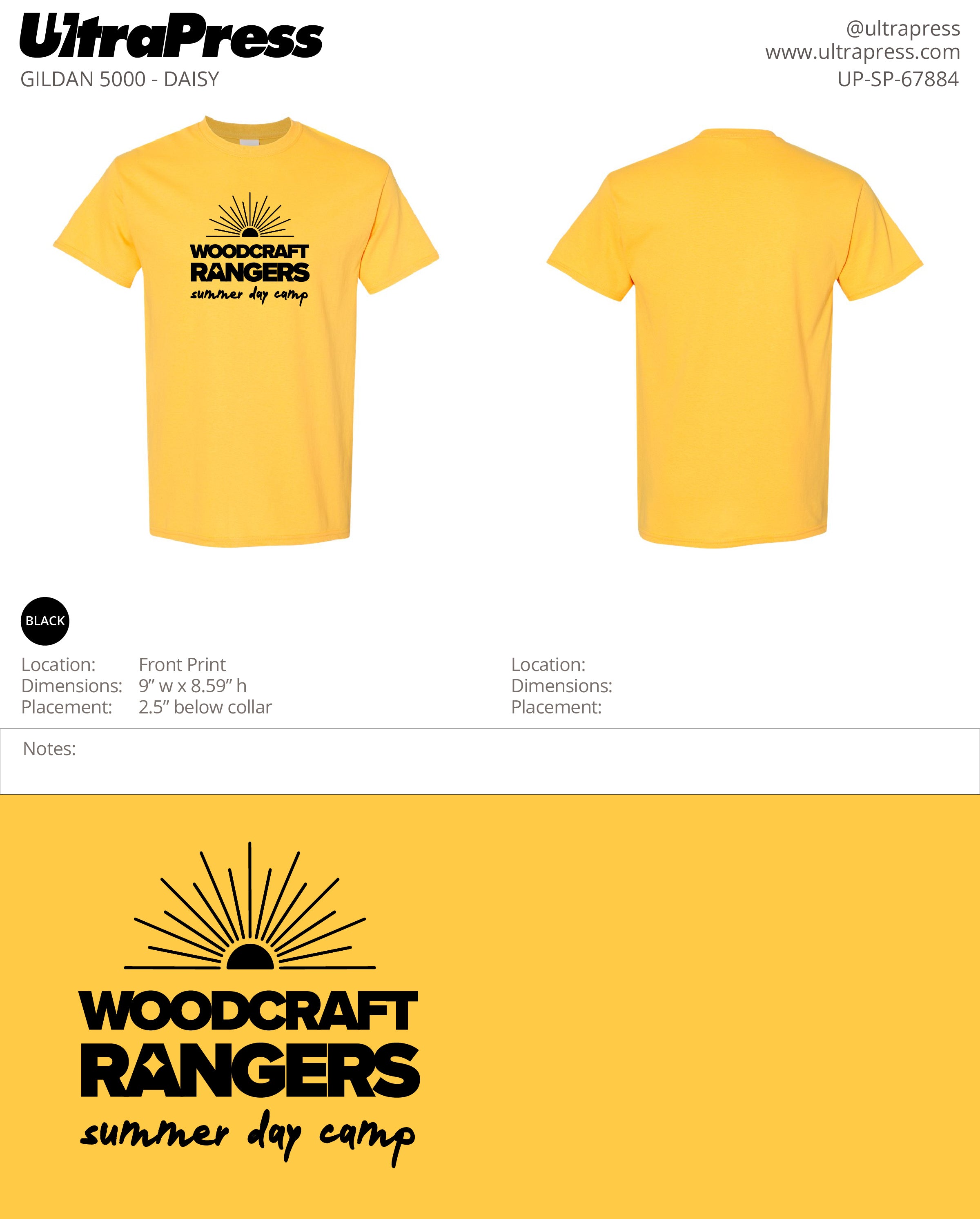 UP-SP-67884 Woodcraft Rangers Summer Day Camp 2024 - 288 Min Qty (Bulk - RUSH)