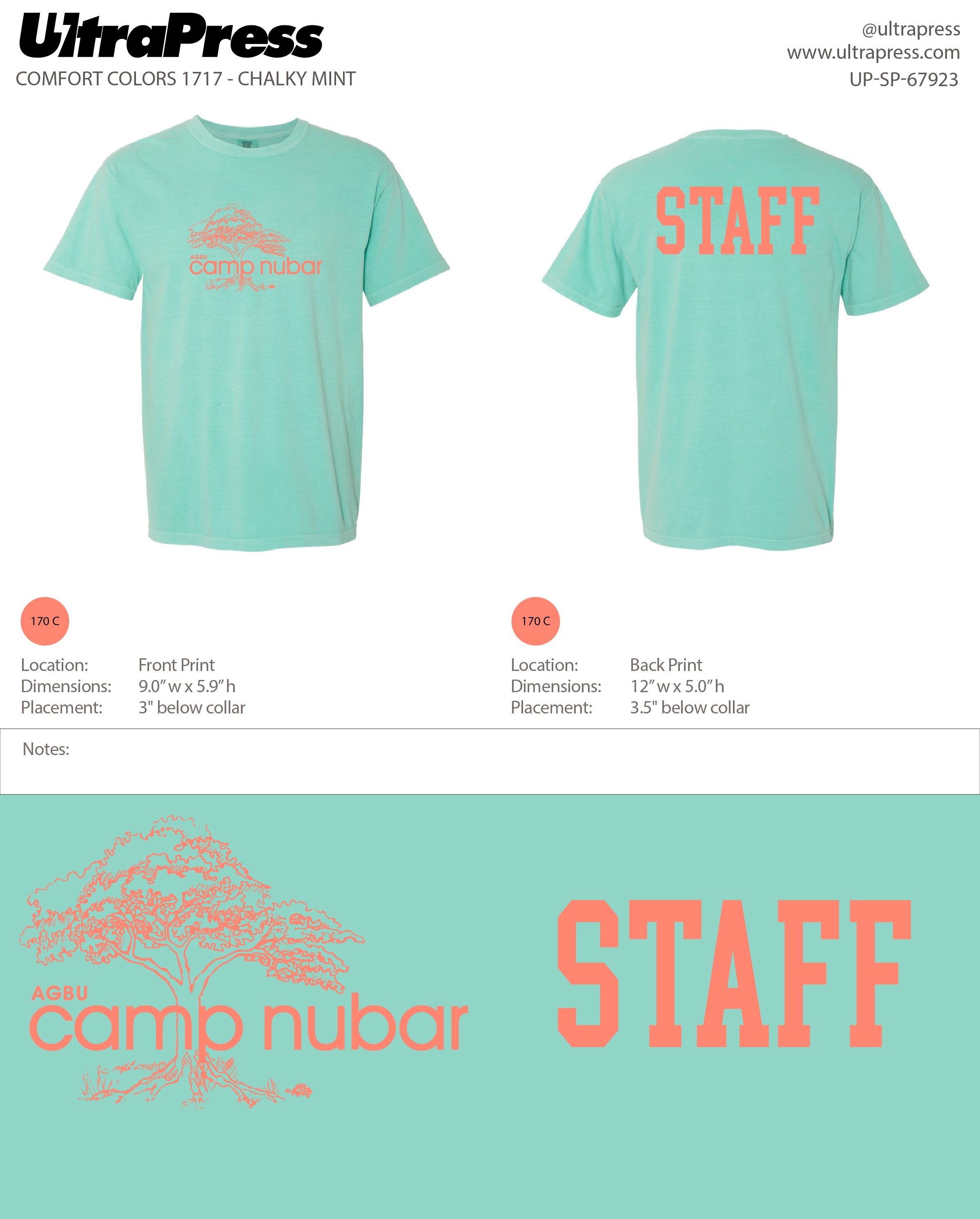 UP-SP-67923 Camp Nubar 2024 Staff Shirt - Alexis Krolian 72 Min Qty (Bulk)