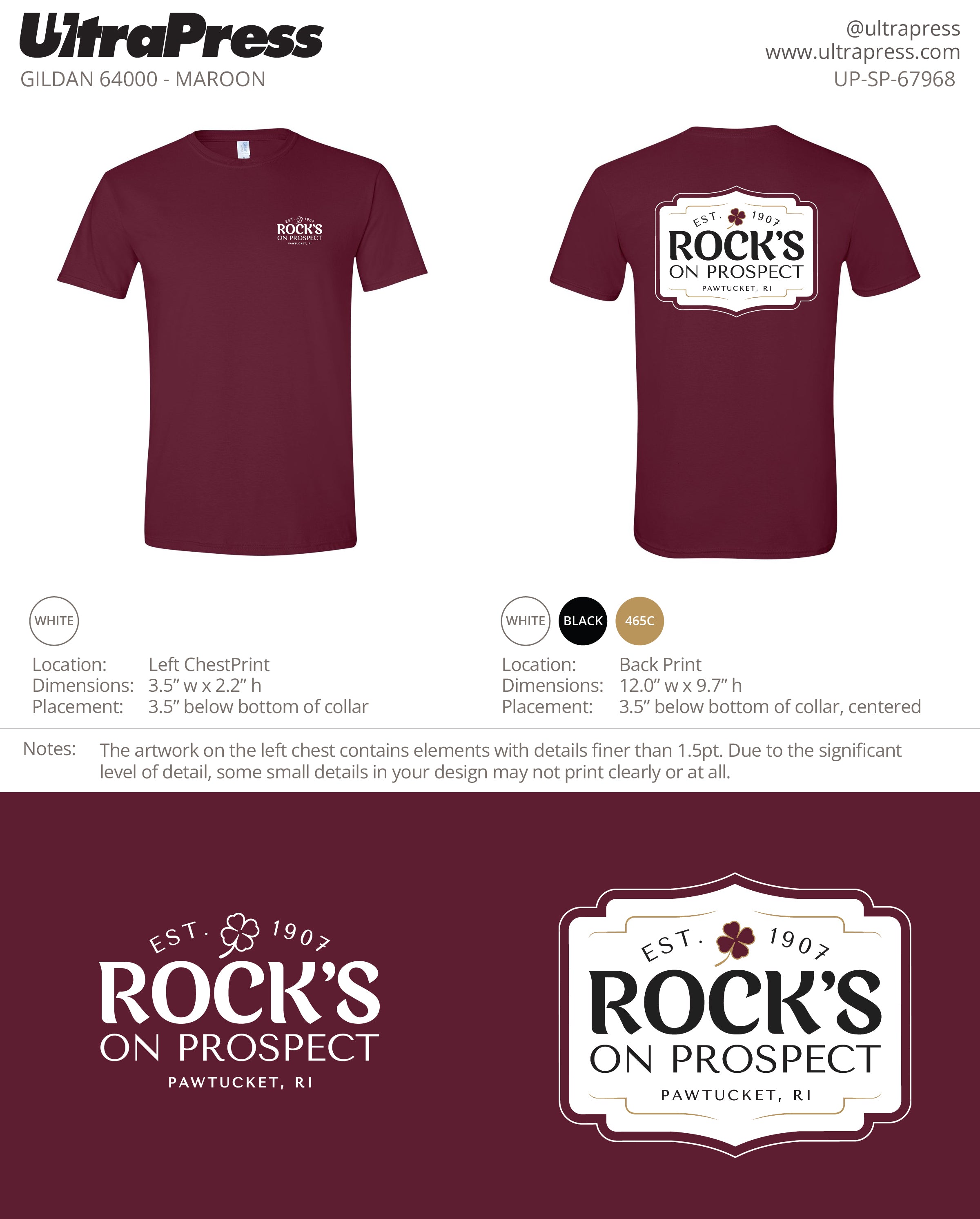 UP-SP-67968 - Paul Cabana T-Shirt 100 Min Qty (Bulk)