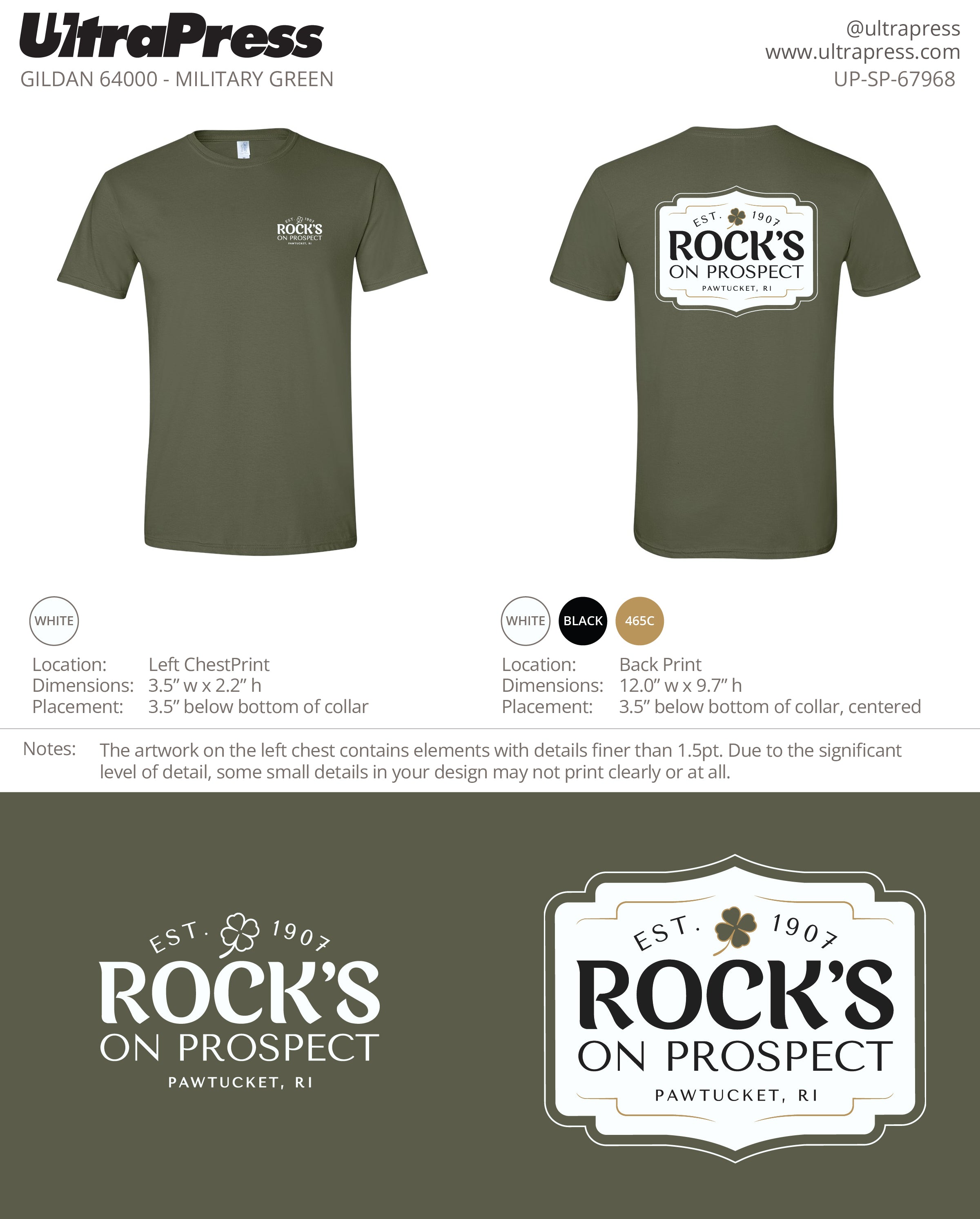 UP-SP-67968 - Paul Cabana T-Shirt 100 Min Qty (Bulk)