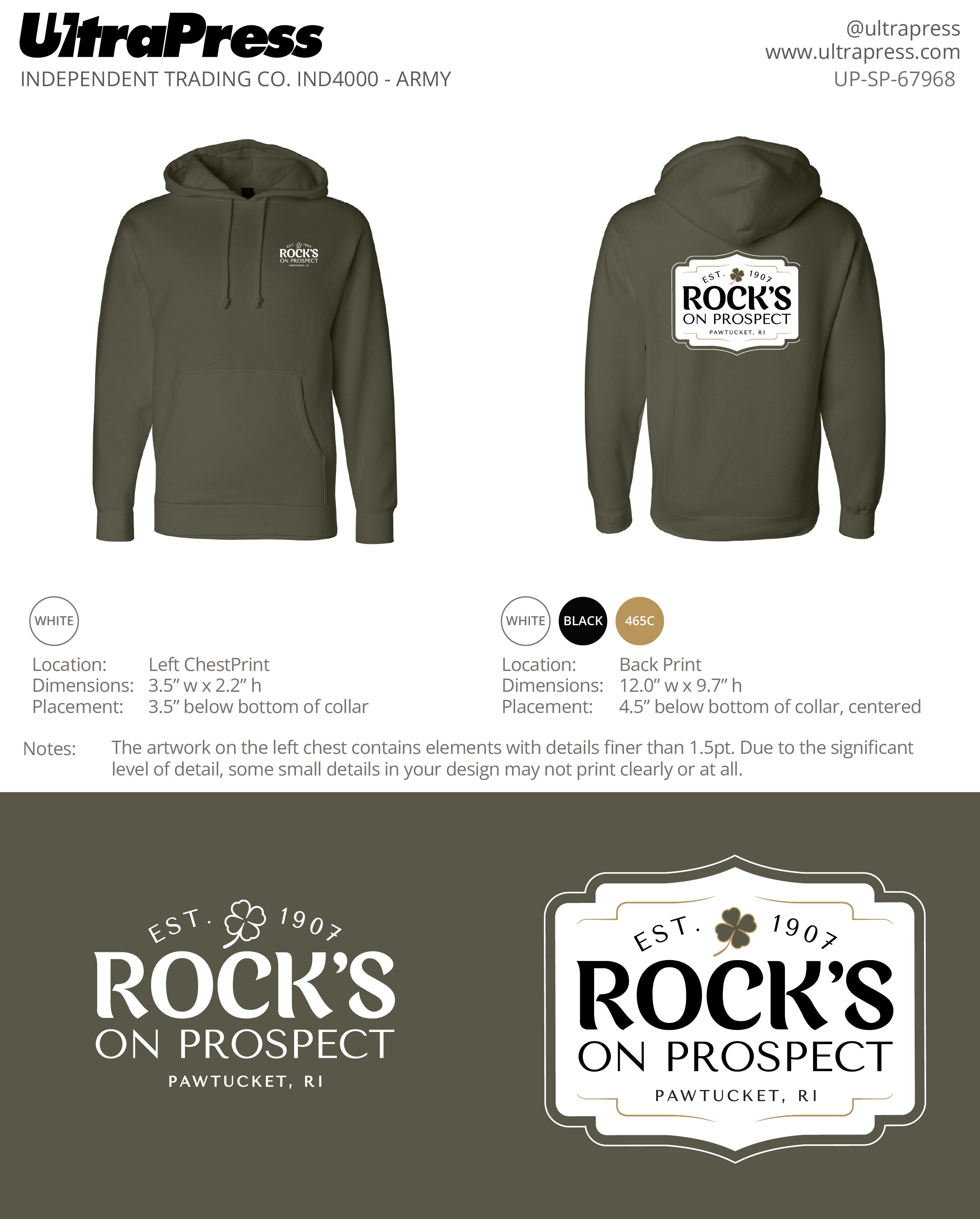 UP-SP-67968 - Paul Cabana Hoodie 24 Min Qty (Bulk)