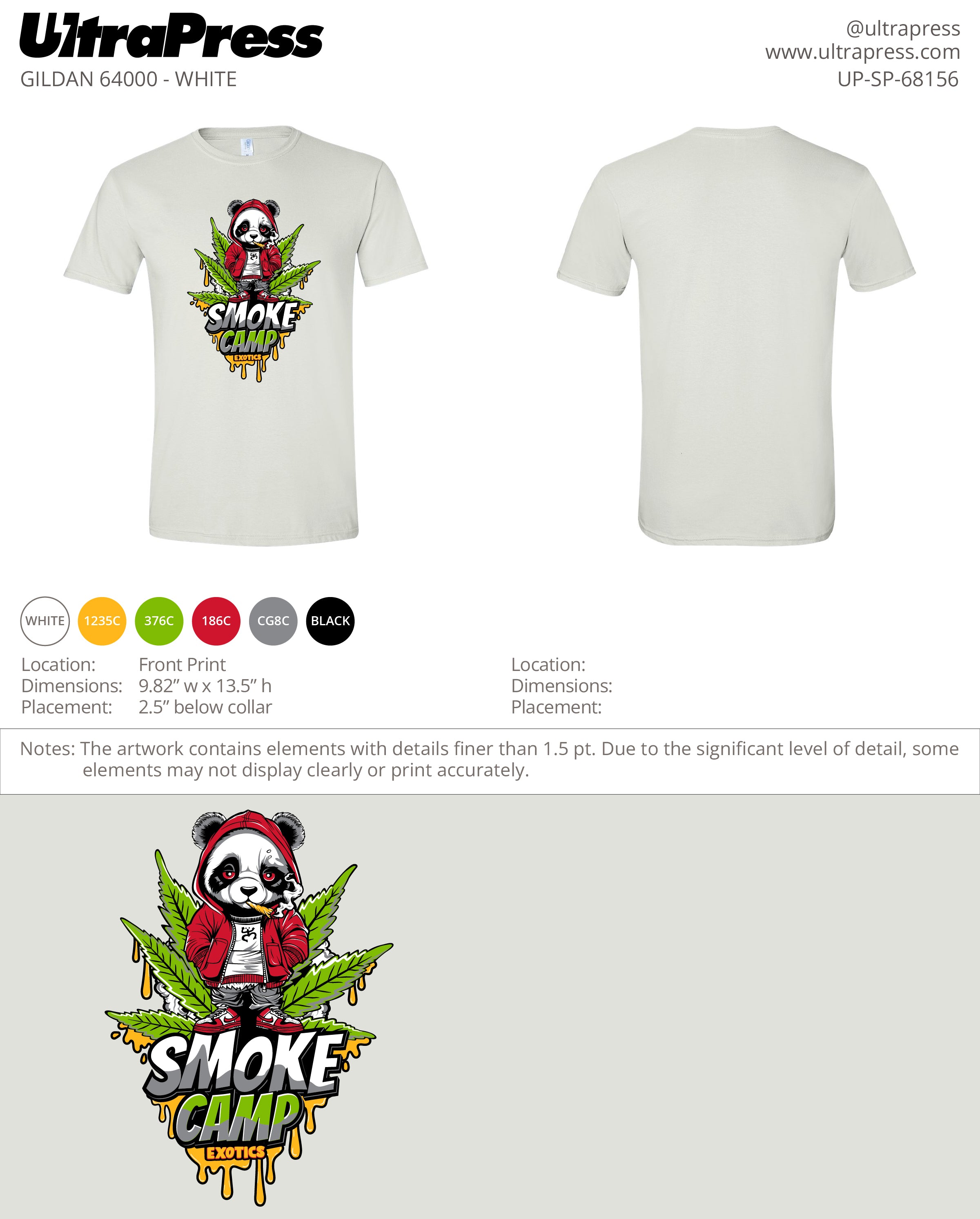 UP-SP-68156 Smoke Camp - Rafael Cortez 100 Min Qty (Bulk)