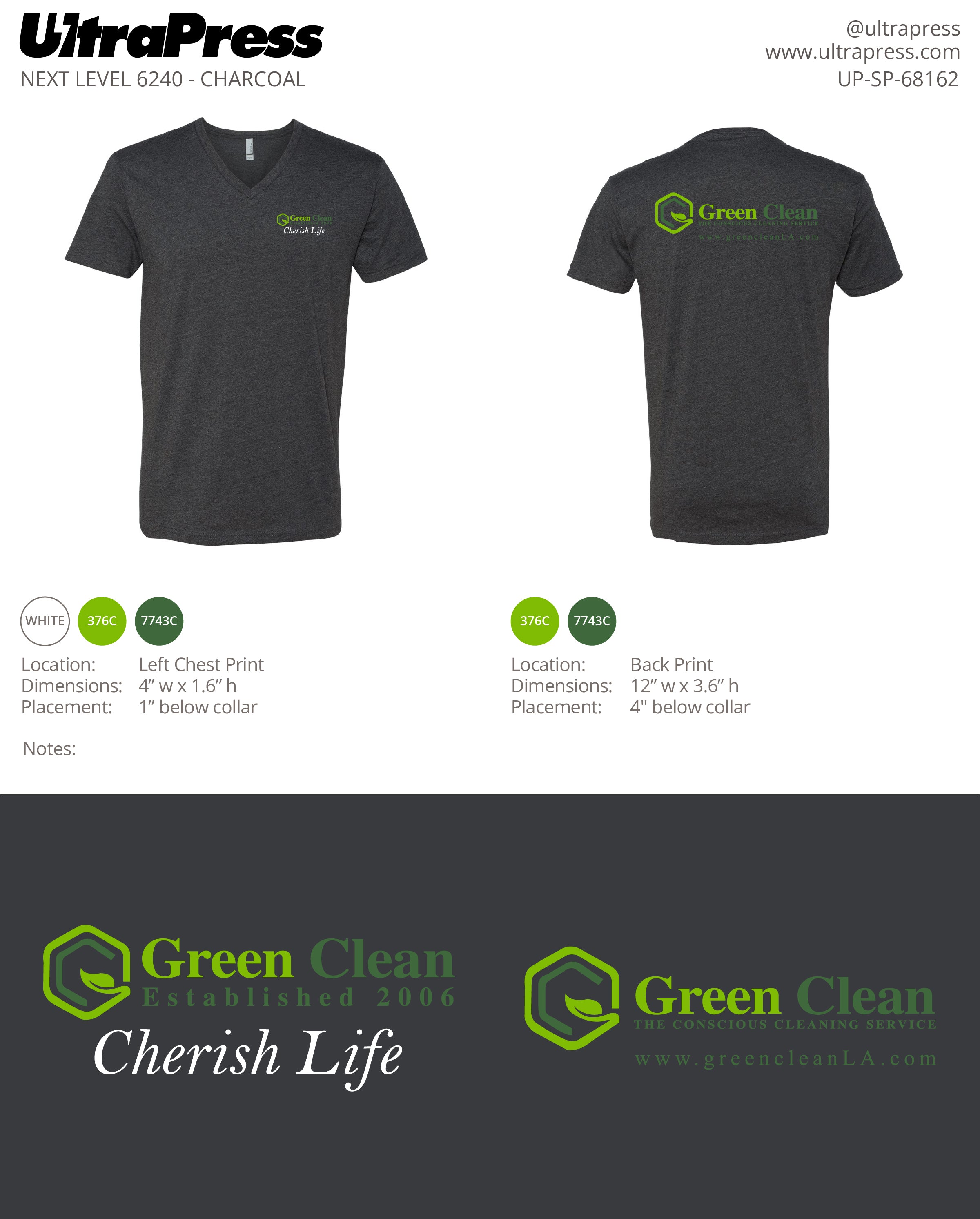 UP-SP-68162 Green Clean 72 Min Qty (Bulk)