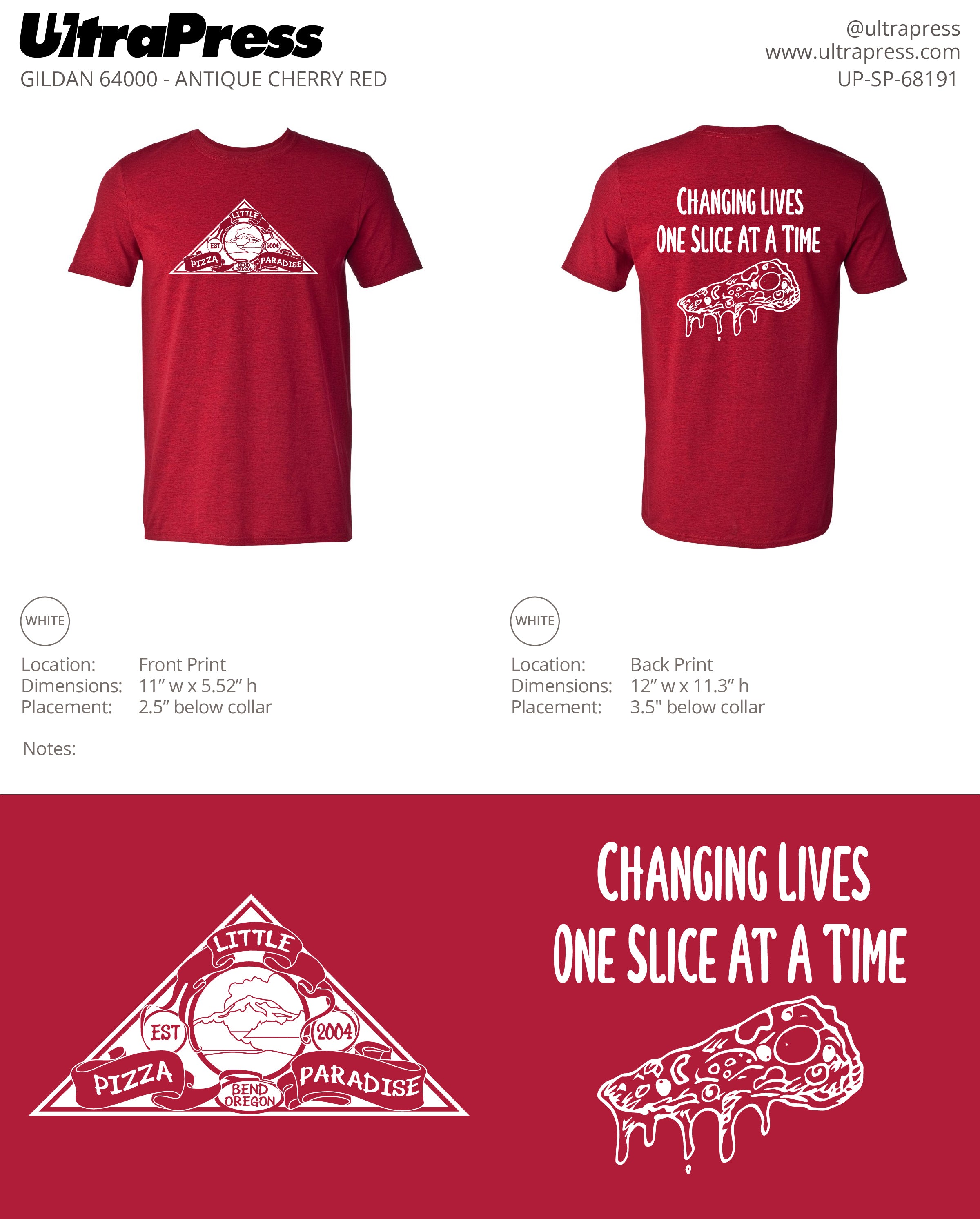 UP-SP-68191 Little Pizza Paradise - Bradford Harris 100 Min Qty (Bulk)