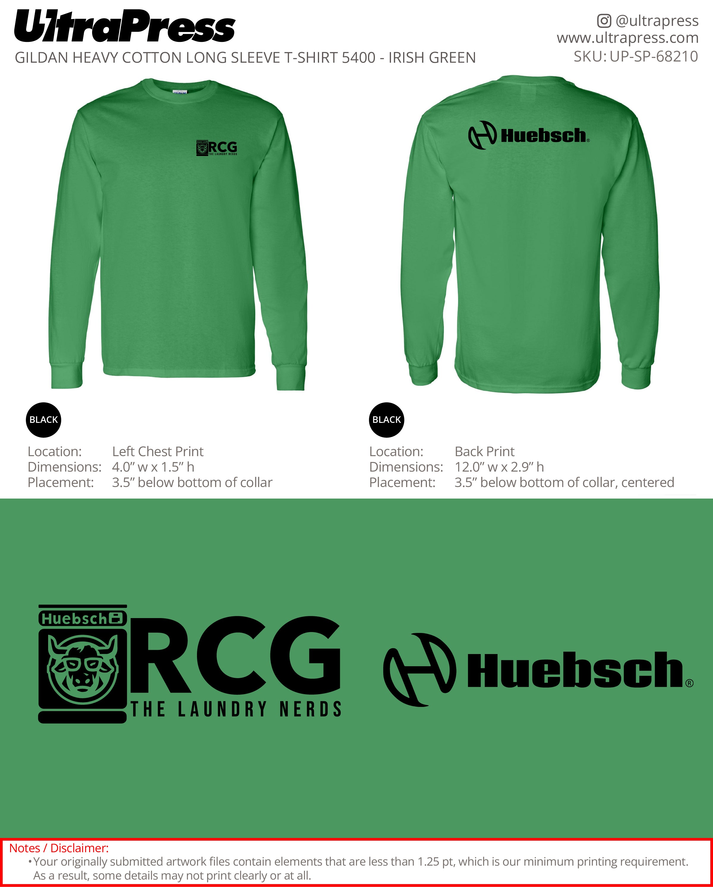 UP-SP-68210 Huebsch - Robert Barile 50 Pieces Package (Bulk)