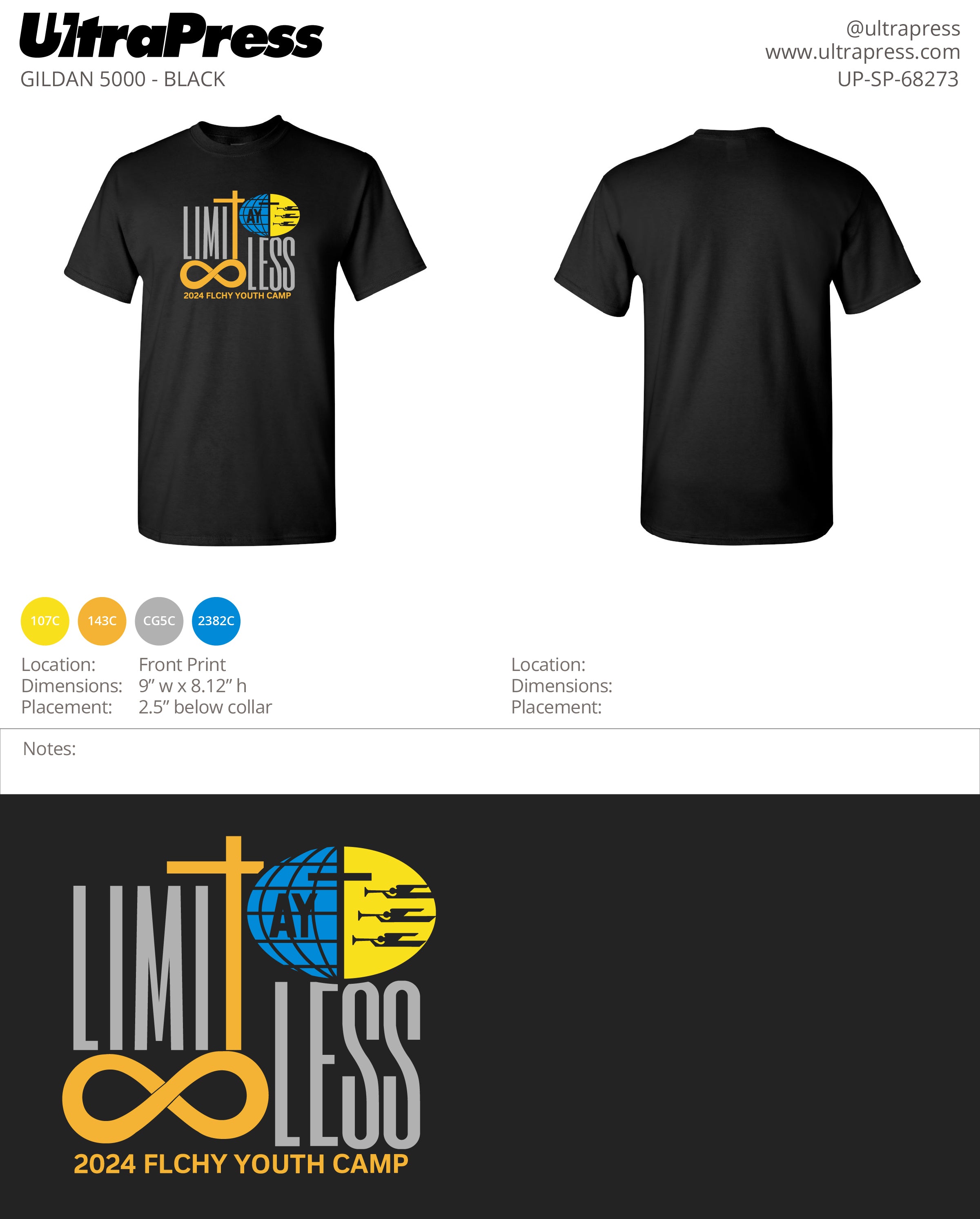 UP-SP-68273 Limitless Flchy Youth Camp - Edith Jean - 500 Min Qty (Bulk)