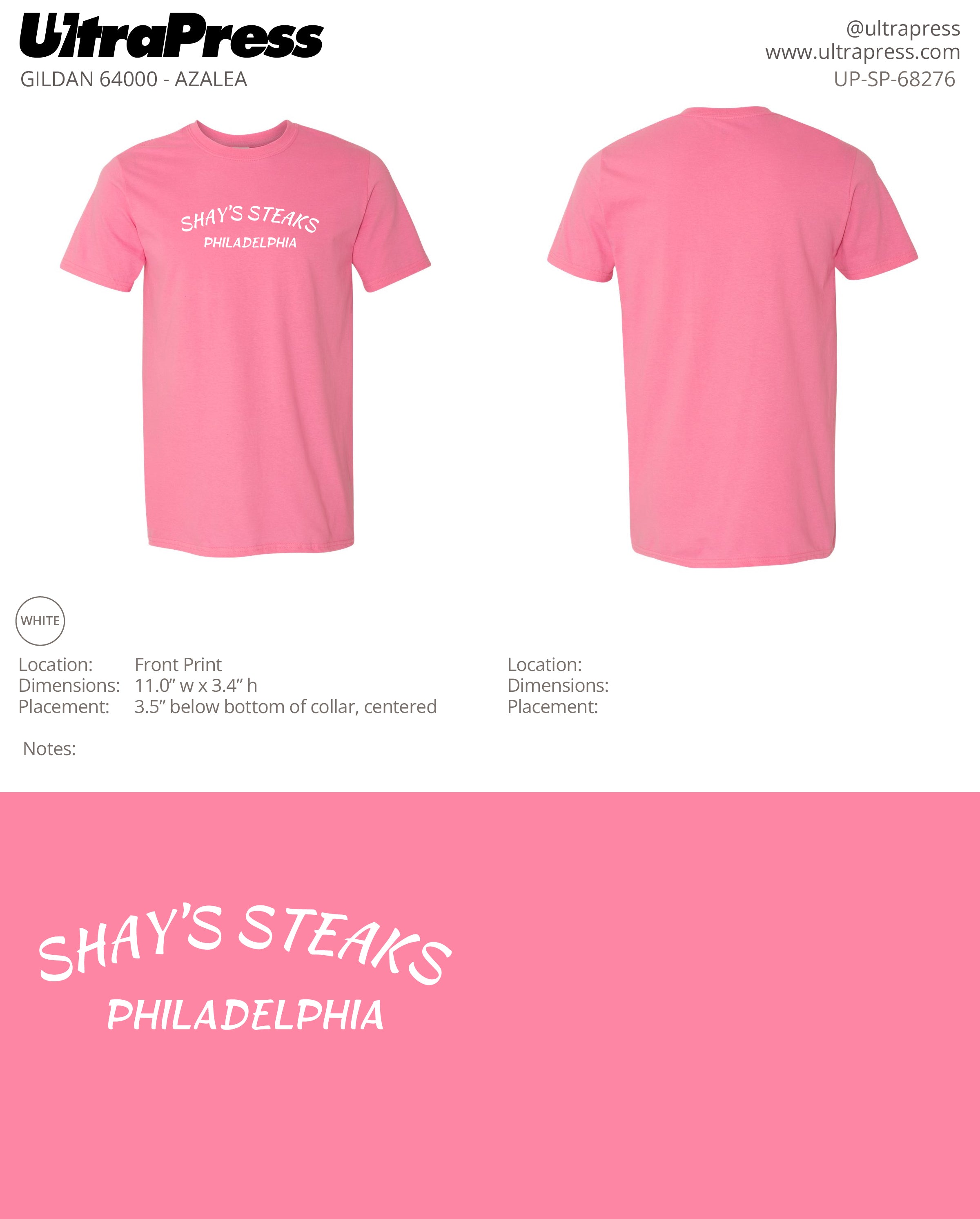 UP-SP-68276 Shay's Philadelphia - Scott Diclaudio 100 Min Qty (Bulk)