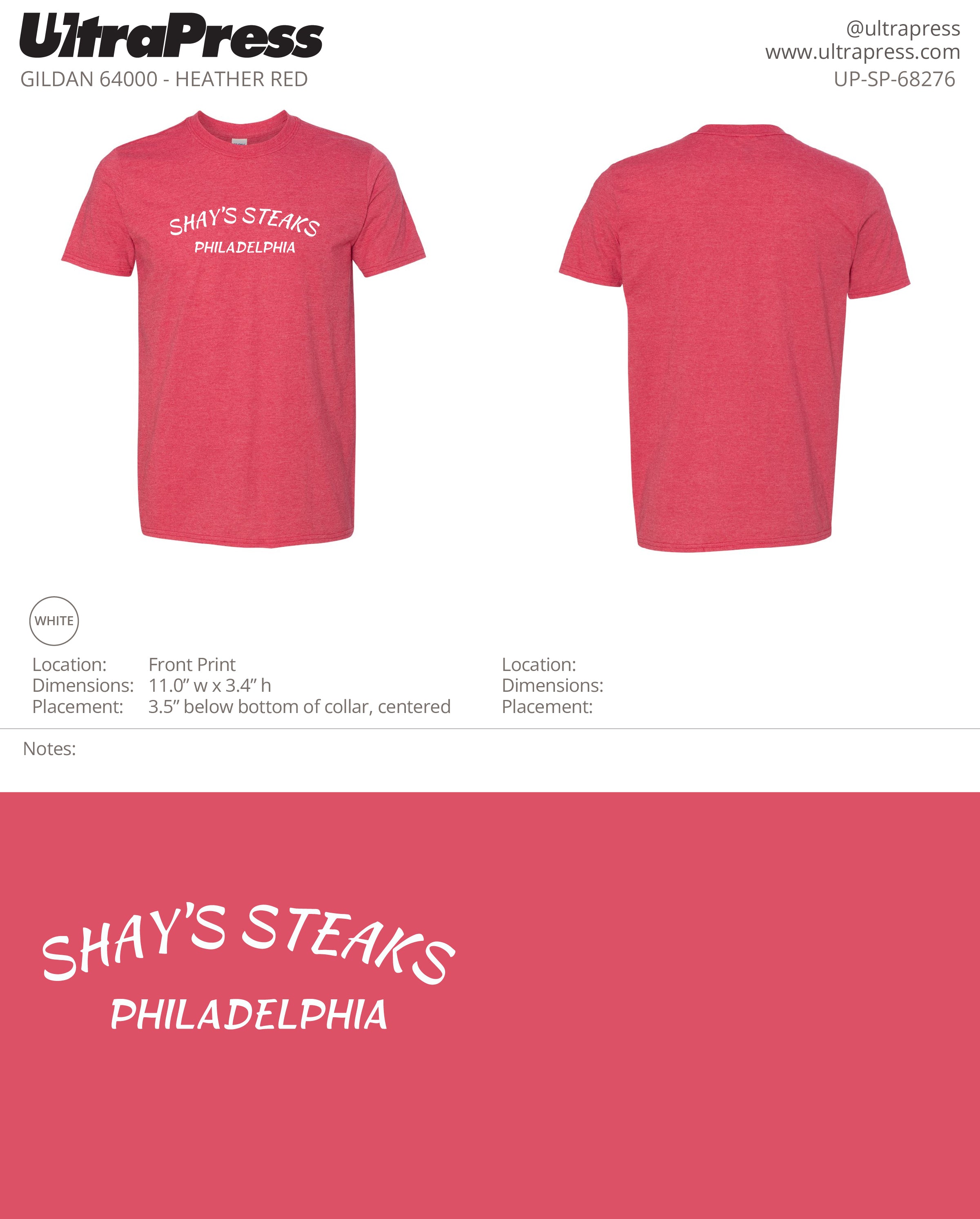 UP-SP-68276 Shay's Philadelphia - Scott Diclaudio 100 Min Qty (Bulk)