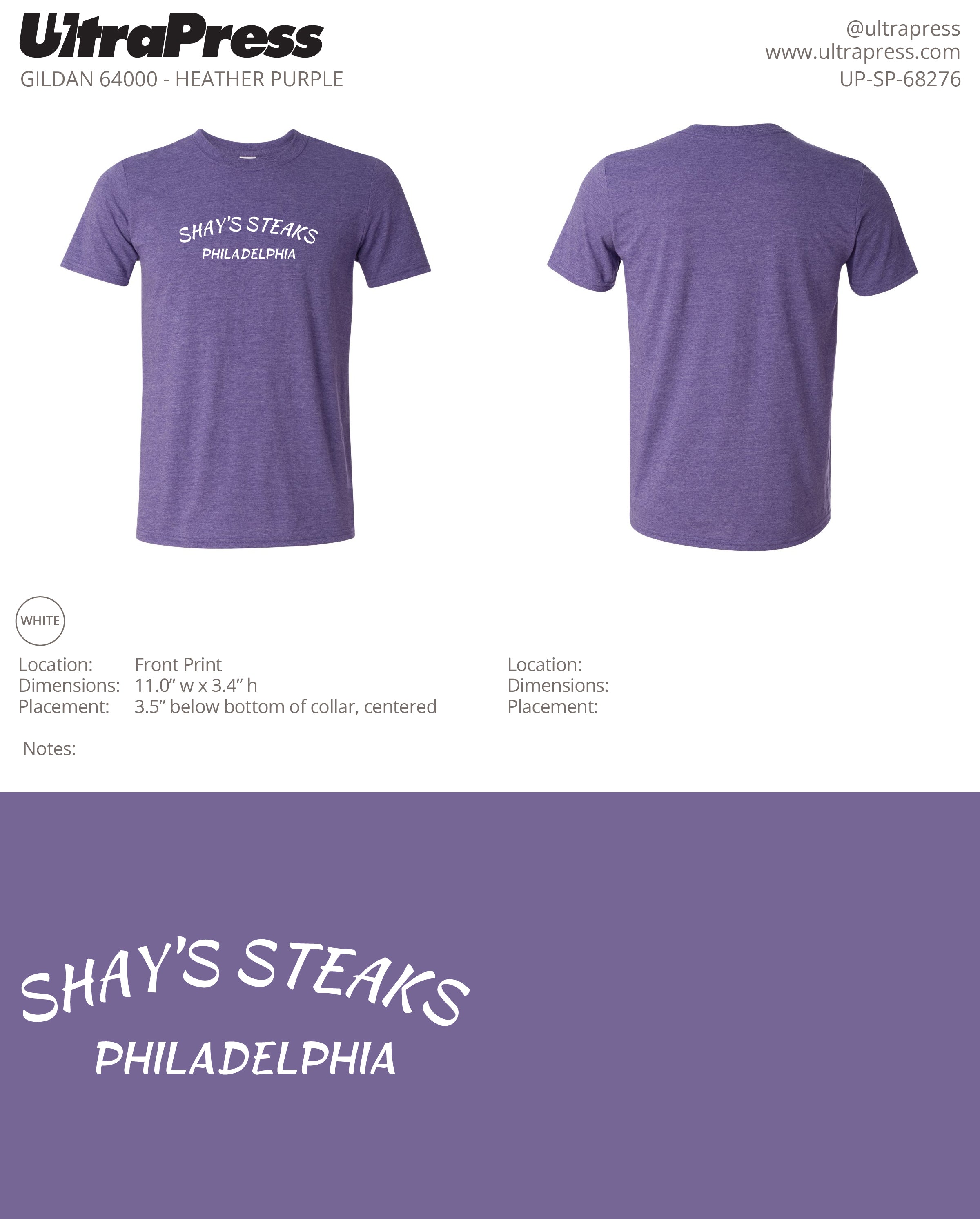 UP-SP-68276 Shay's Philadelphia - Scott Diclaudio 100 Min Qty (Bulk)