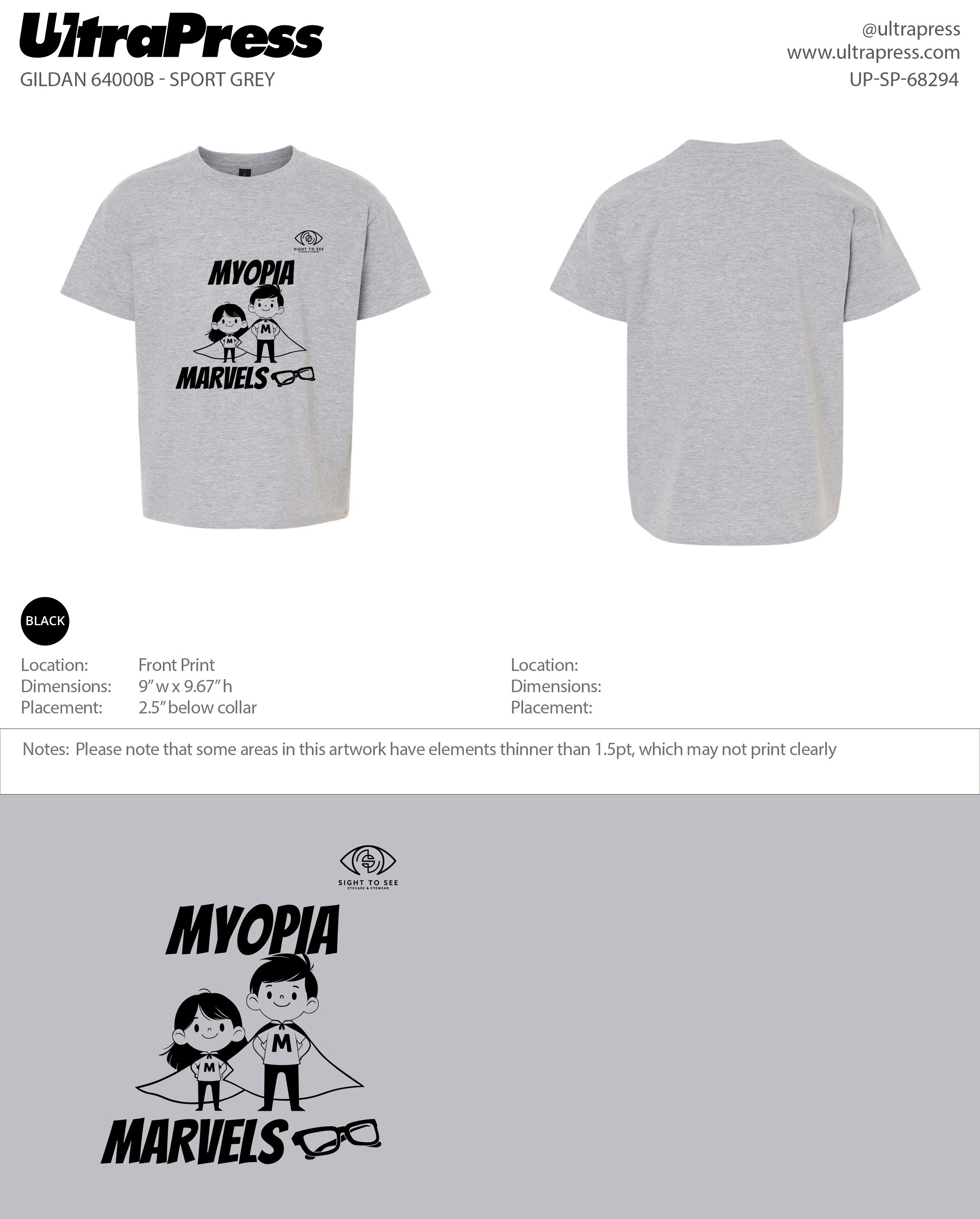 UP-SP-68294 Myopia Marvels - Griffin Durias 100 Min Qty (Bulk)