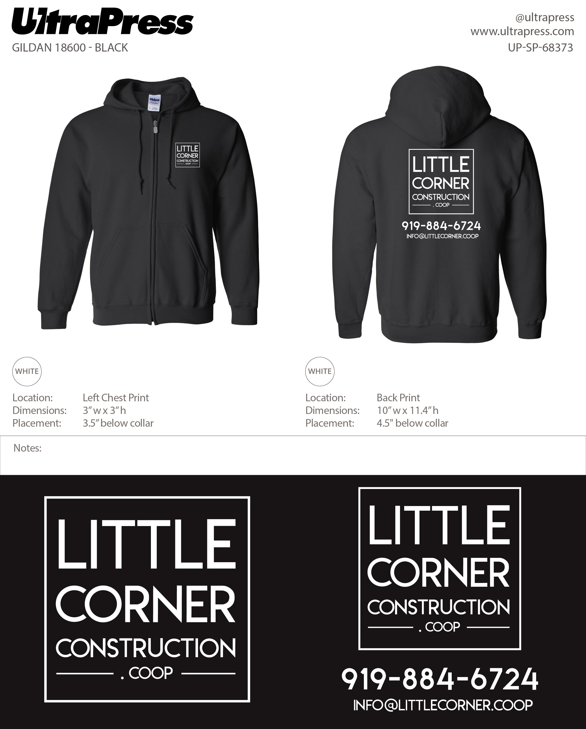 UP-SP-68373 Little Corner Construction (White Ink) - 24 Min Qty