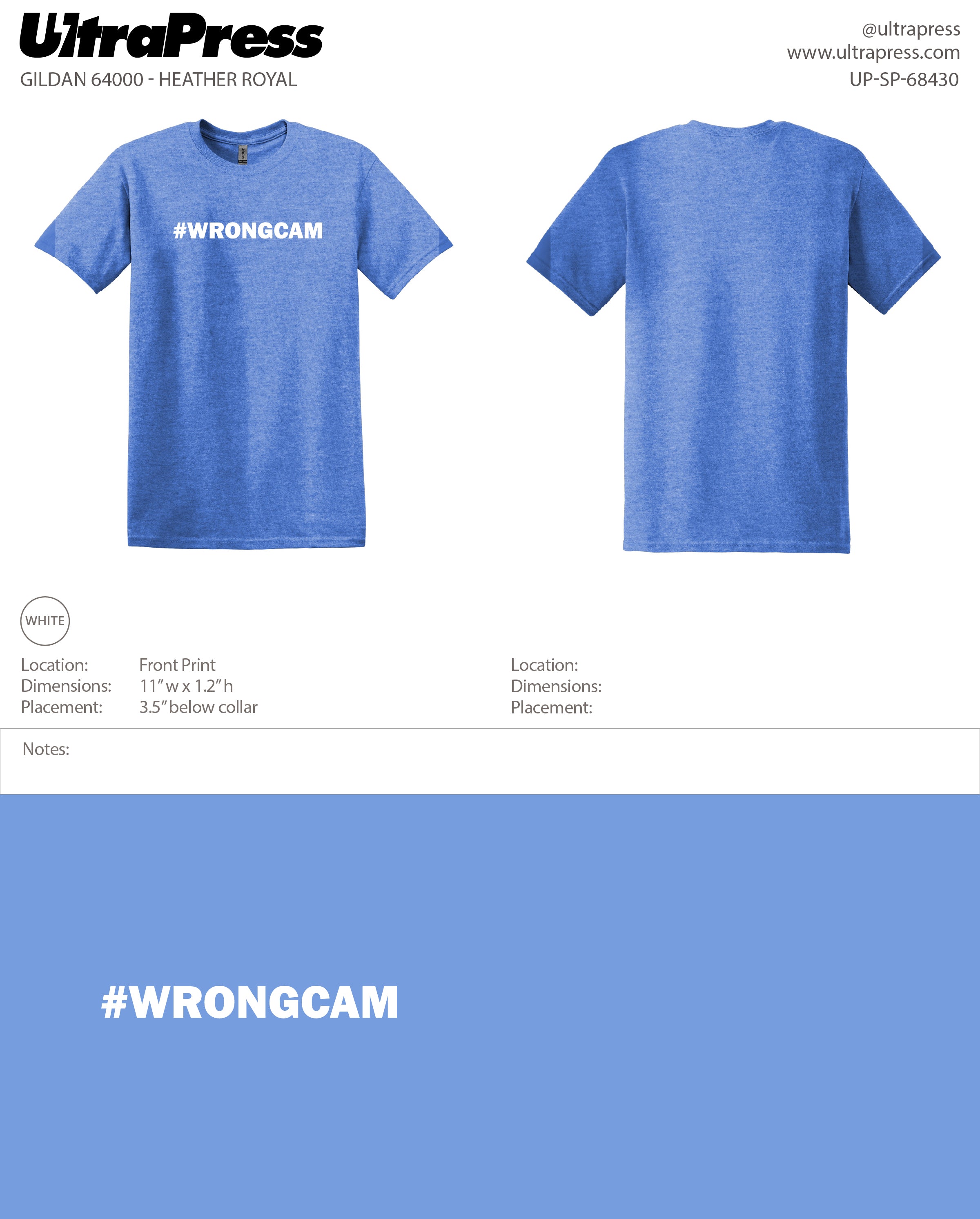 UP-SP-68430 #WRONGCAM - Richard Holdener 100 Min Qty (Bulk)