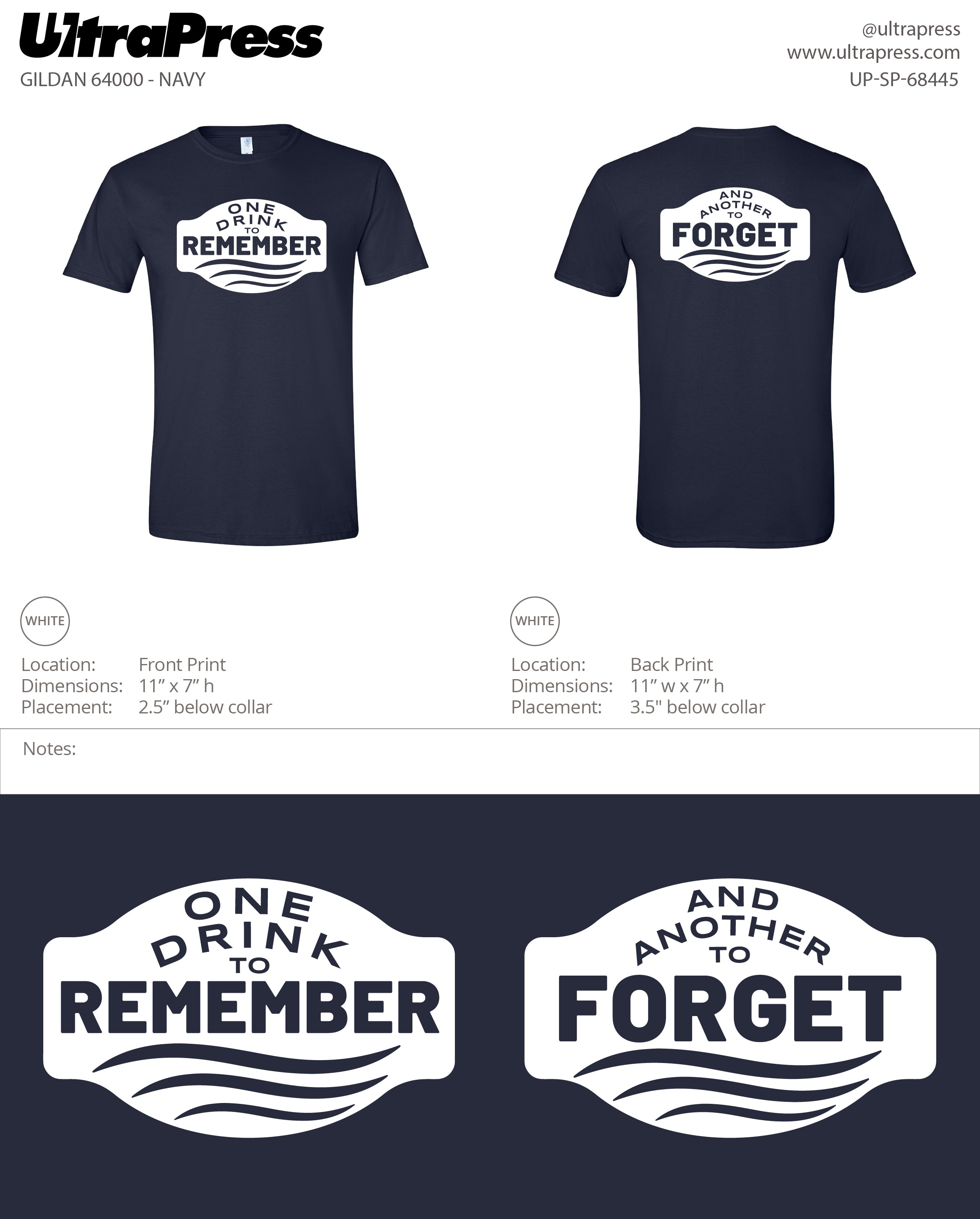 UP-SP-68445 One Drink to Remember - Nathaniel Shoshan 100 Min Qty (Bulk + FB)