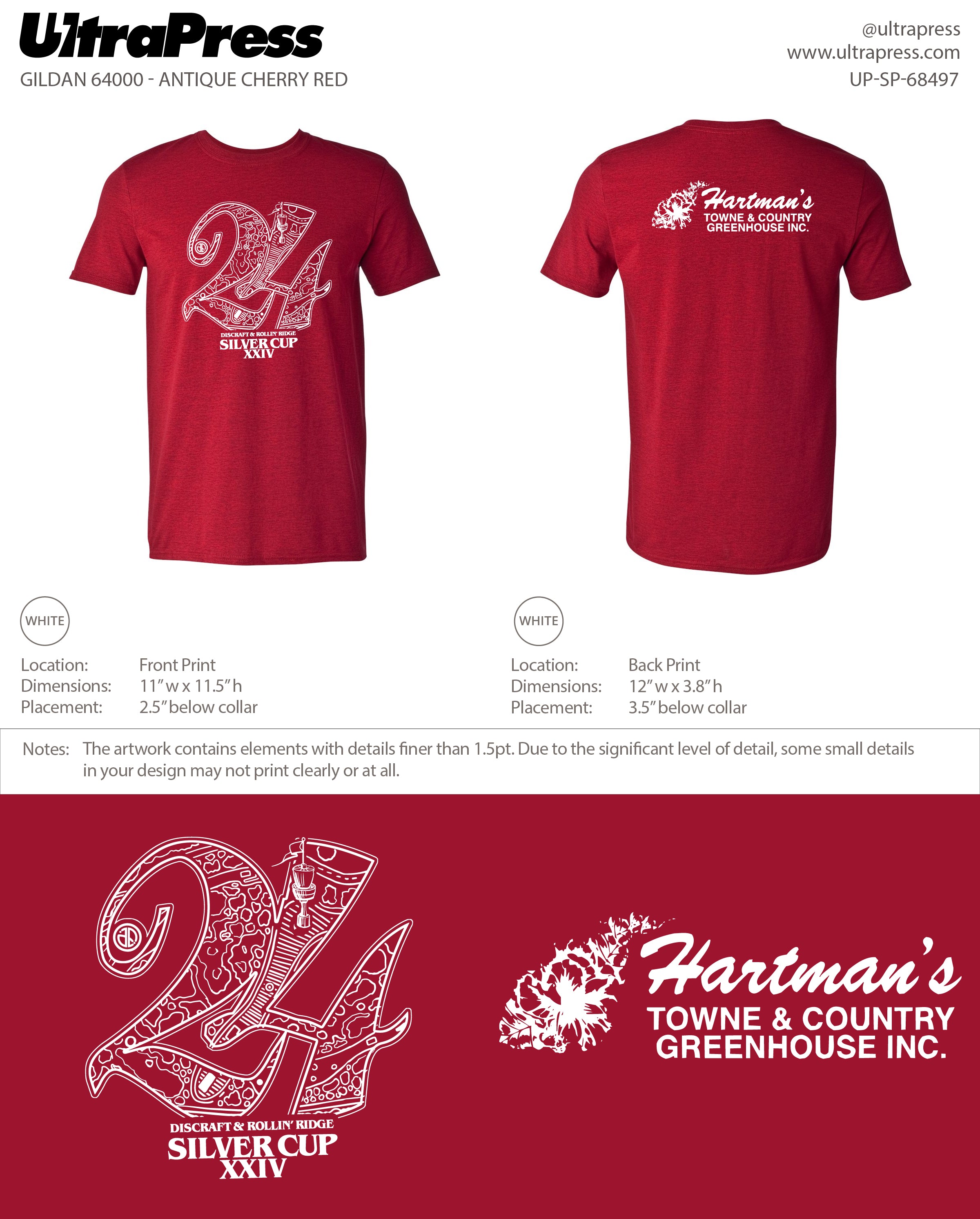 UP-SP-68497 Silver Cup - James Van Lanen 100 Pieces Package (Bulk)