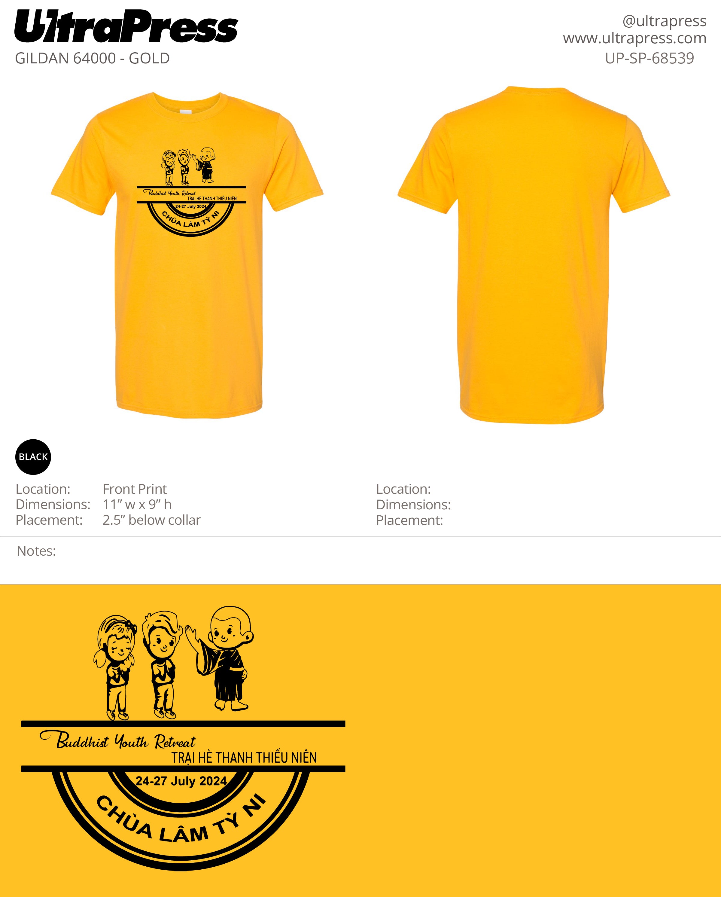 UP-SP-68539 Adult Buddhist Youth Retreat (Mass) - Khoa Tran 100 Min Qty (Bulk)