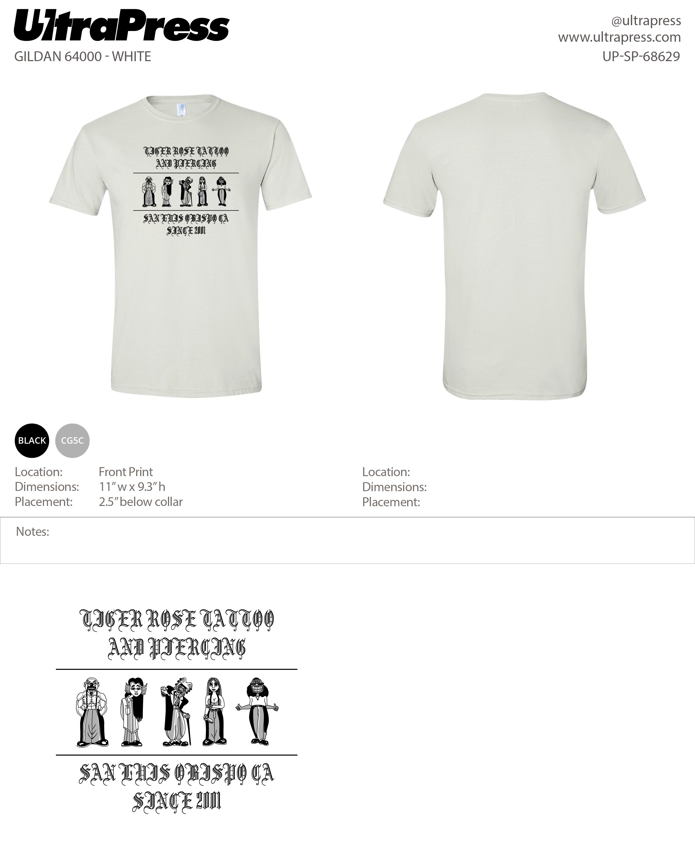 UP-SP-68629 Tiger Rose Tattoo and Piercing - Diane Tanner 24 Min Bulk (Qty)