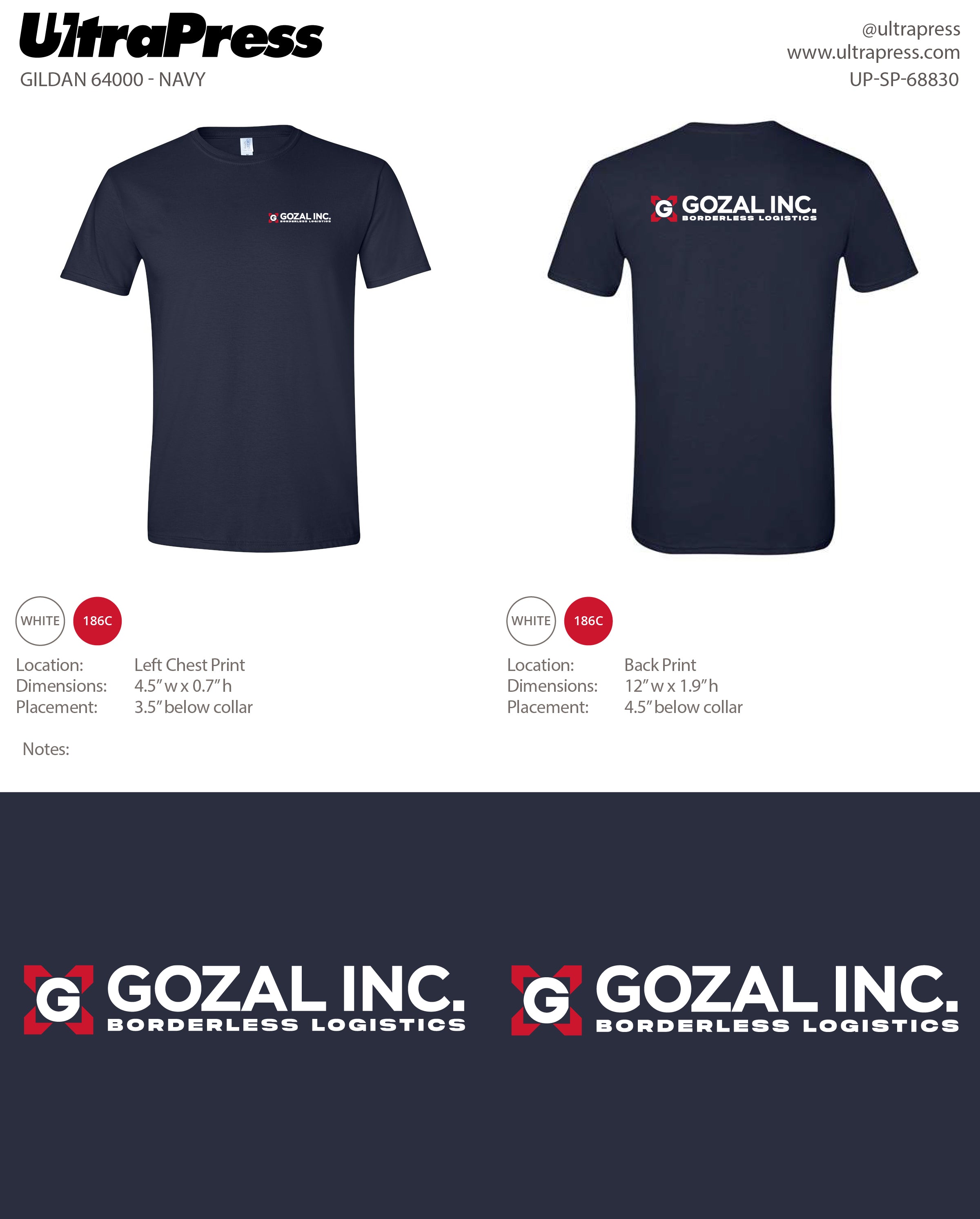 UP-SP-68830 Gozal Inc. - Nick Abdul 100 Min Qty (Bulk)