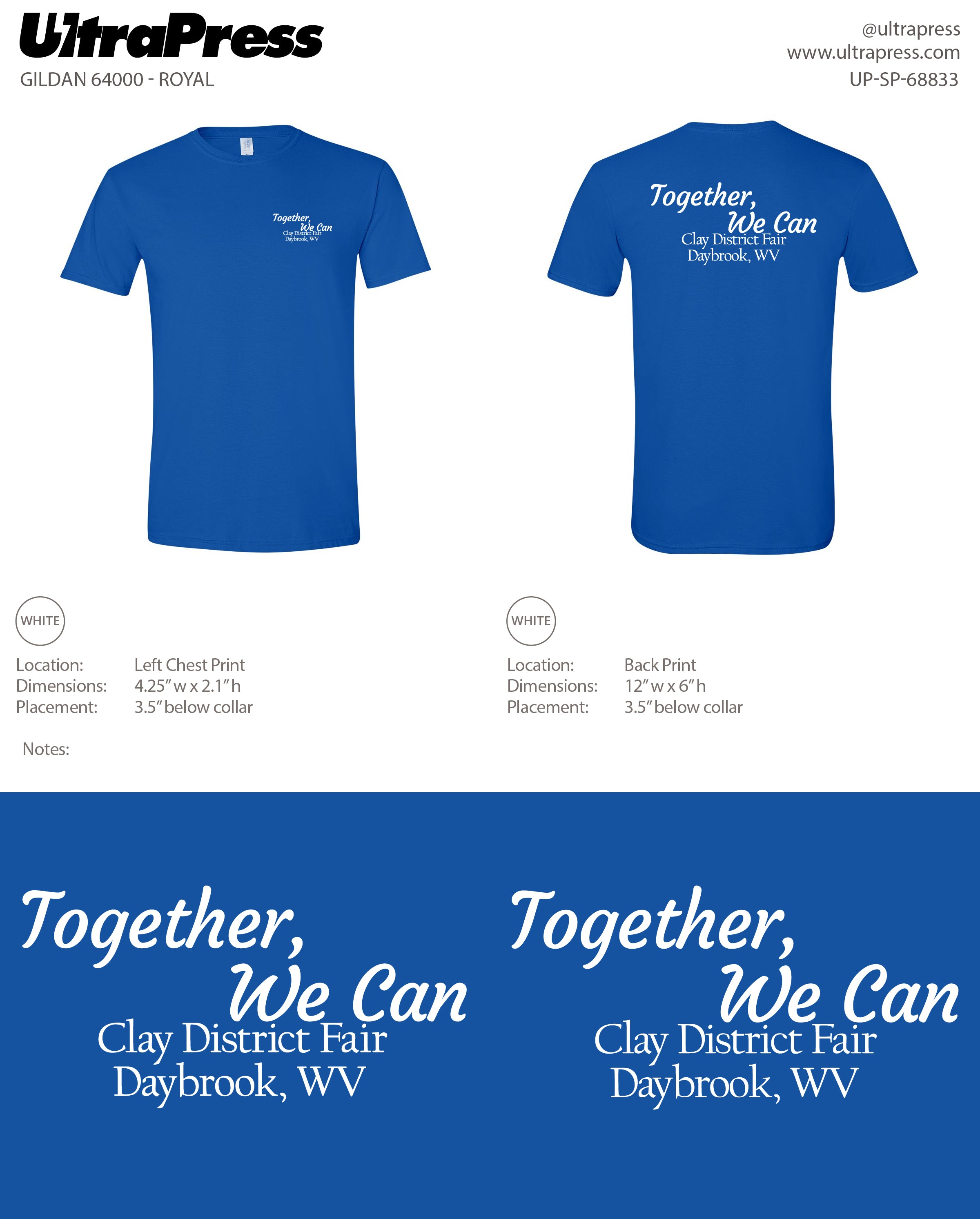 UP-SP-68833 Clay District Fair - To Sell 100 Min Qty (Bulk)