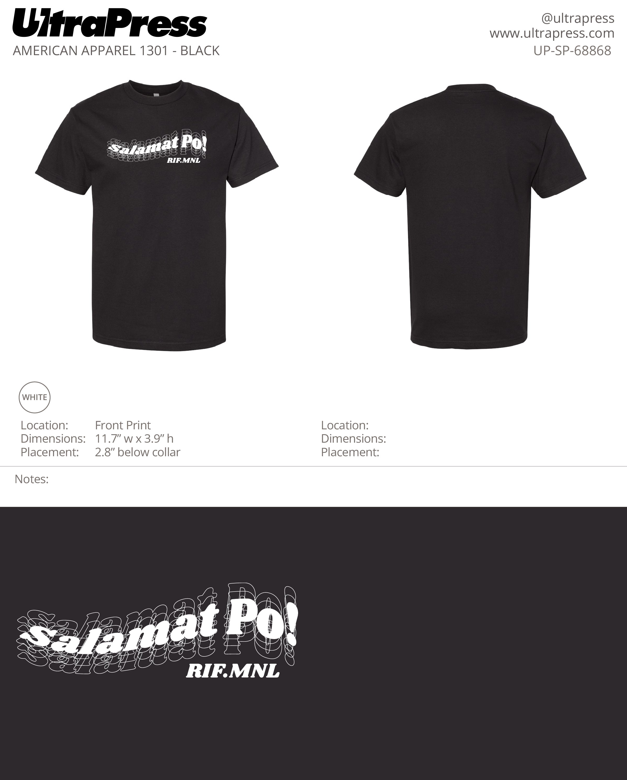 UP-SP-68868 RIF MNL Salamat Po - Ed Mateo - 72 Min Qty (Bulk)