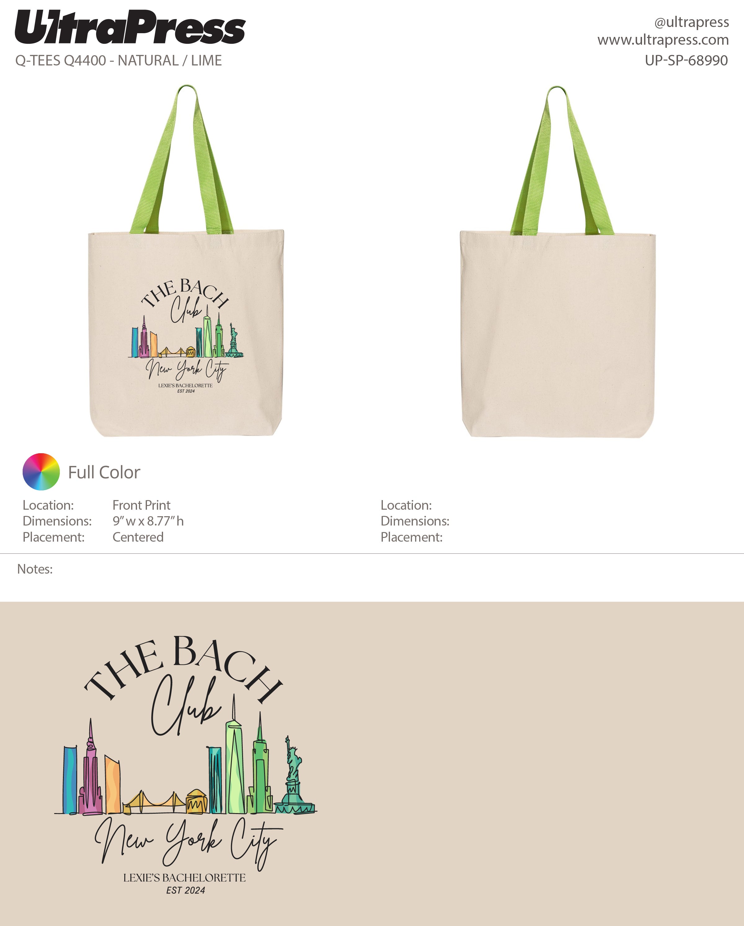 UP-SP-68990 Lexie's Bachelorette 12 Min Qty (Bulk)