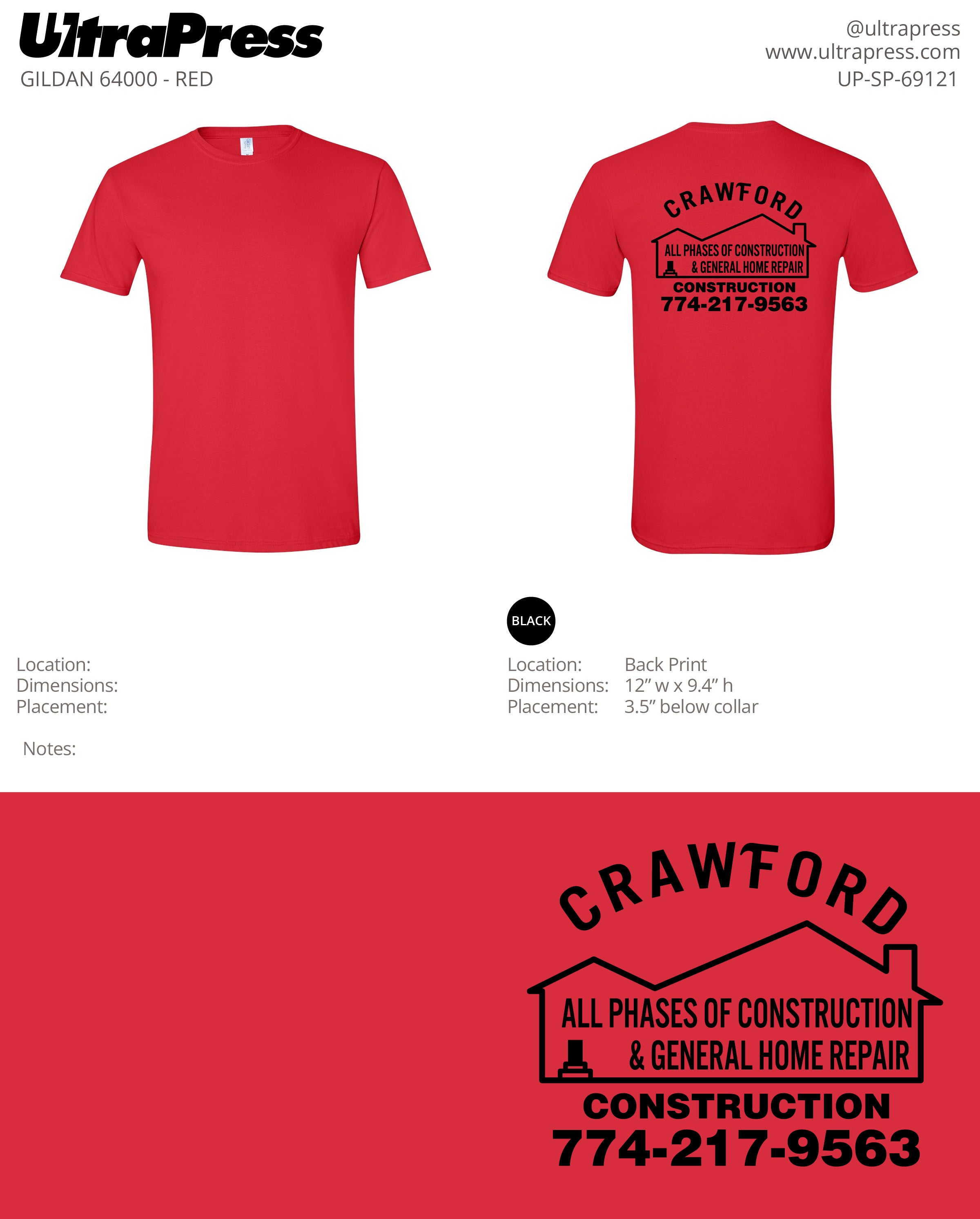UP-SP-69121 Crawford Construction - Brandon Crawford 100 Min Qty (Bulk)