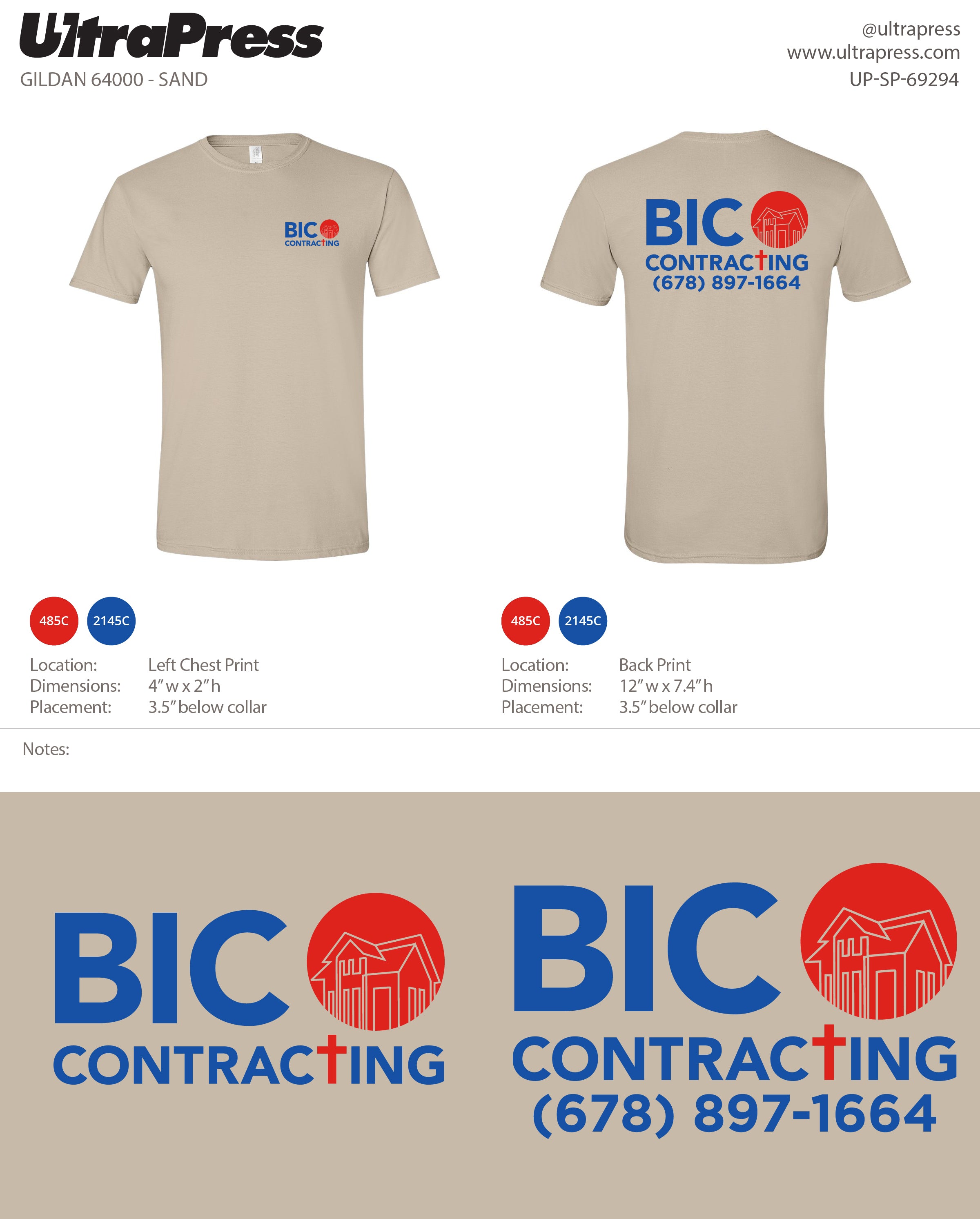 UP-SP-69294 BIC Contracting - John Pernes 100 Pieces Package (Bulk)