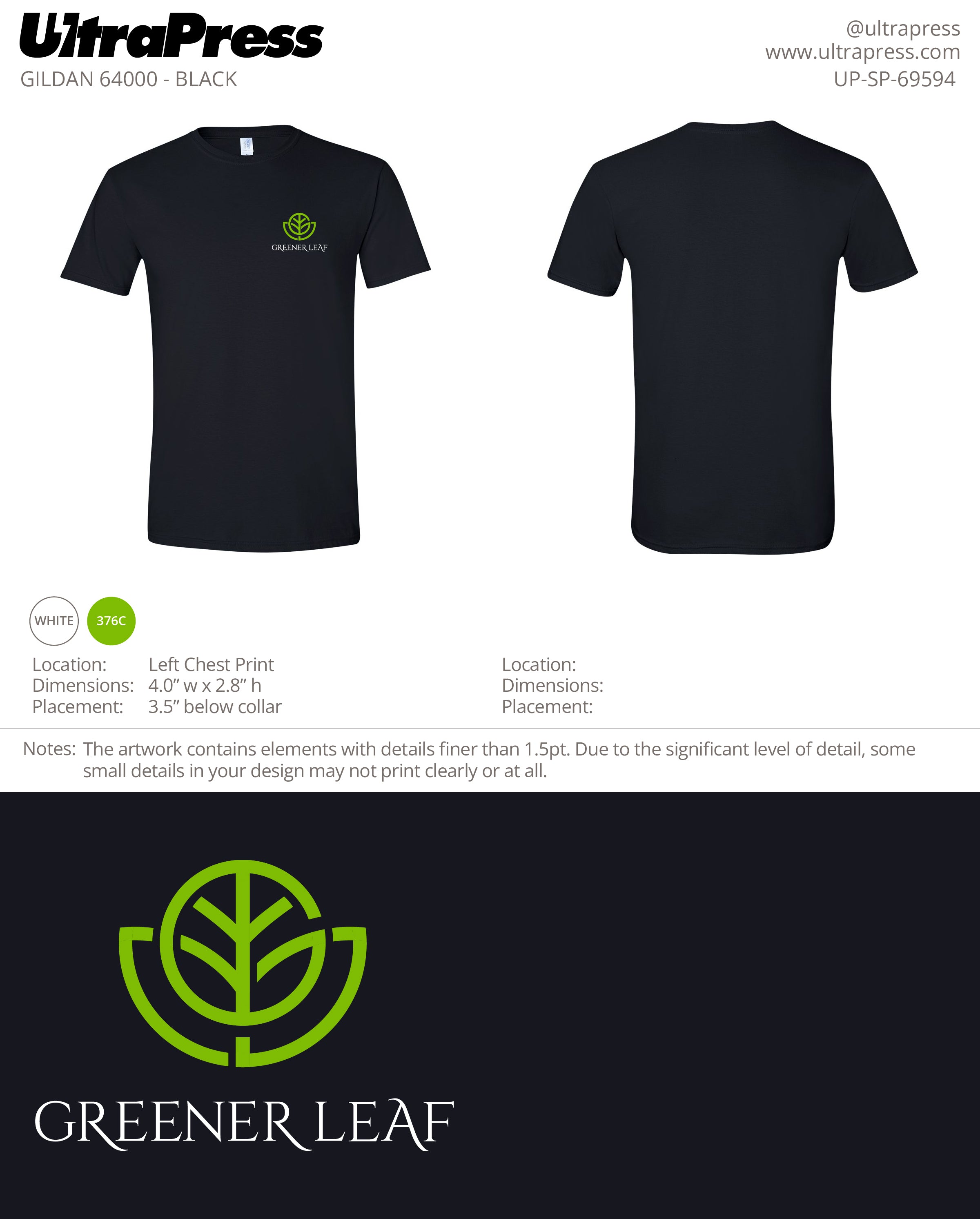 UP-SP-69594 Greener Leaf - Jessica Saliby 100 Pieces Package (Bulk)