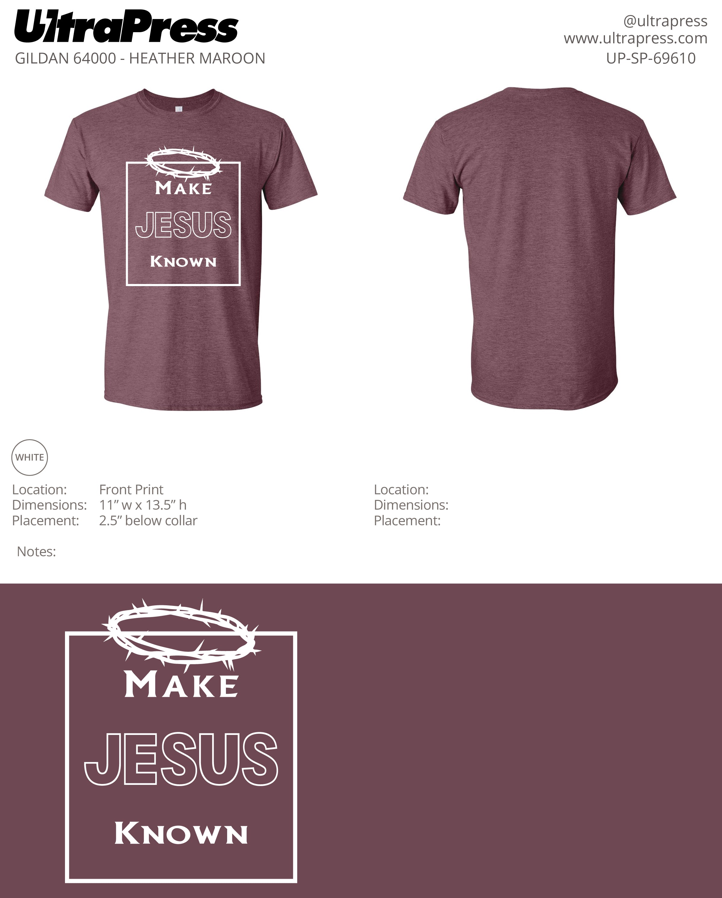 UP-SP-69610 Make Jesus Known - Tina Wilson 100 Min Qty (Bulk)