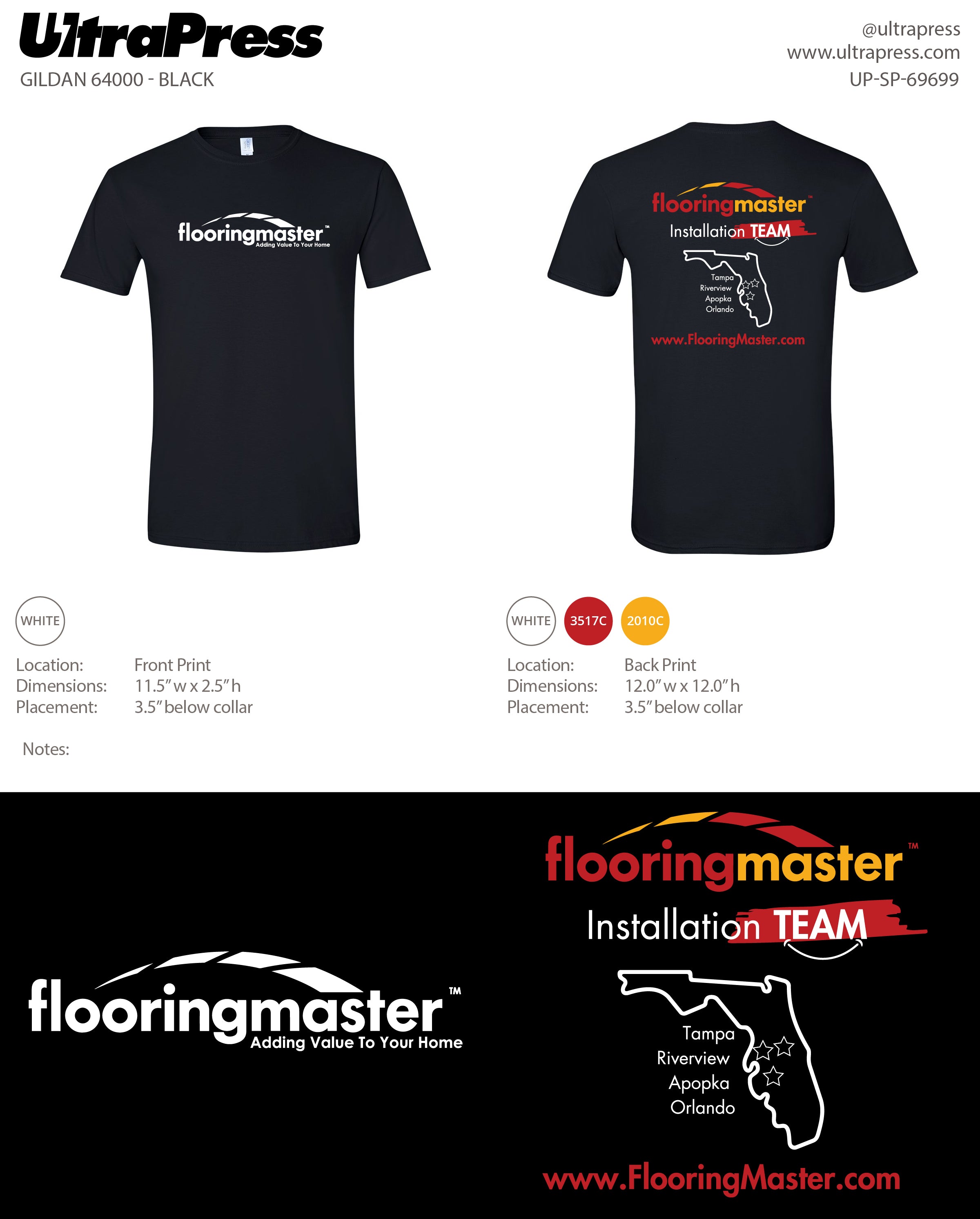 UP-SP-69699 Flooring Master - Camilo Mejio 100 Pieces Package (Bulk)