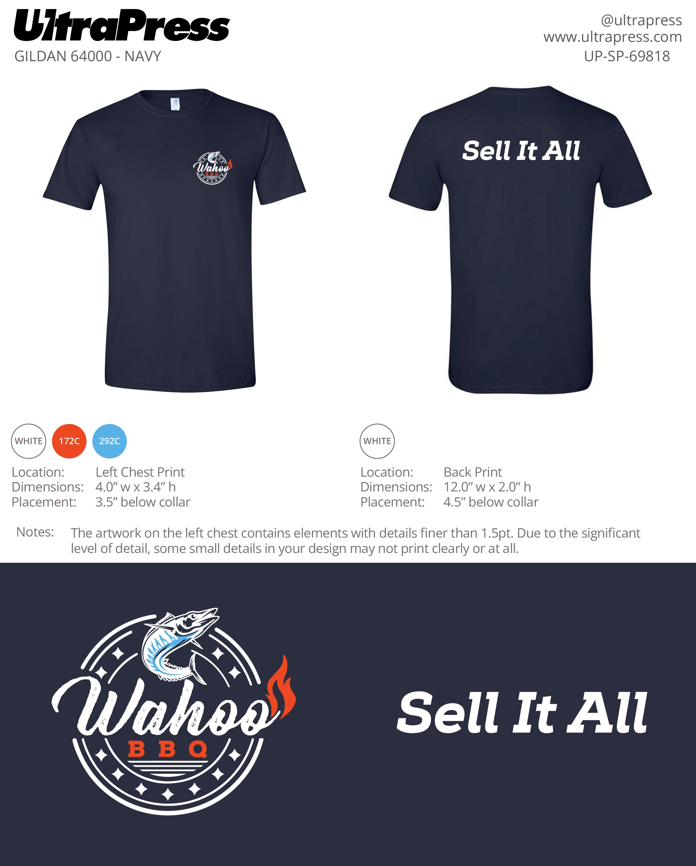 UP-SP-69818 Wahoo BBQ Sell it All - Howard Brown 48 Min Qty (Bulk)