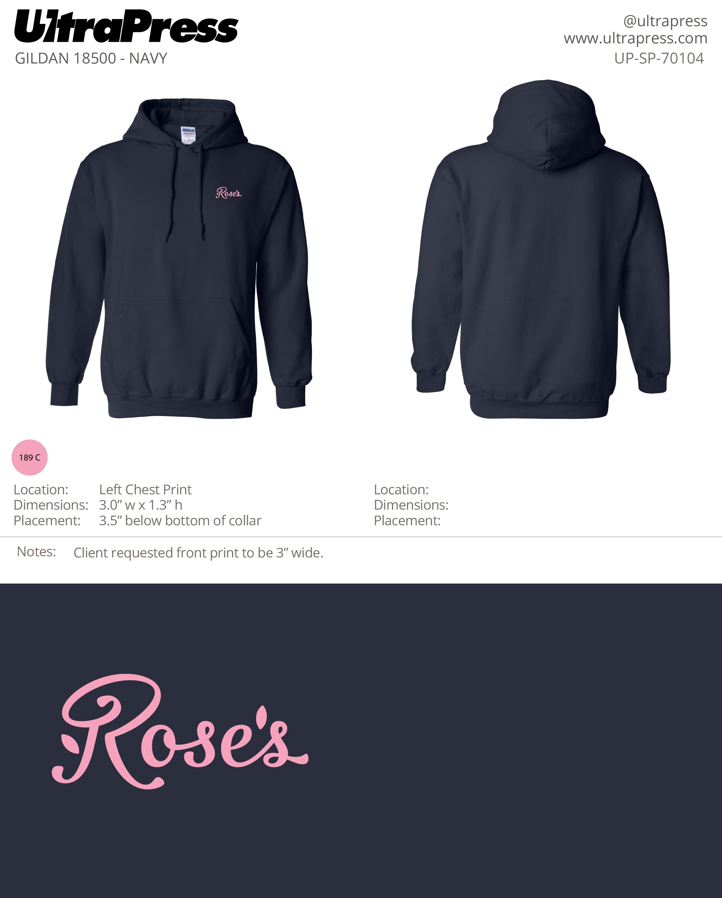 UP-SP-70104 Rose's - Cienega Med Spa Rose Nadali 50 Pieces Package (Bulk)