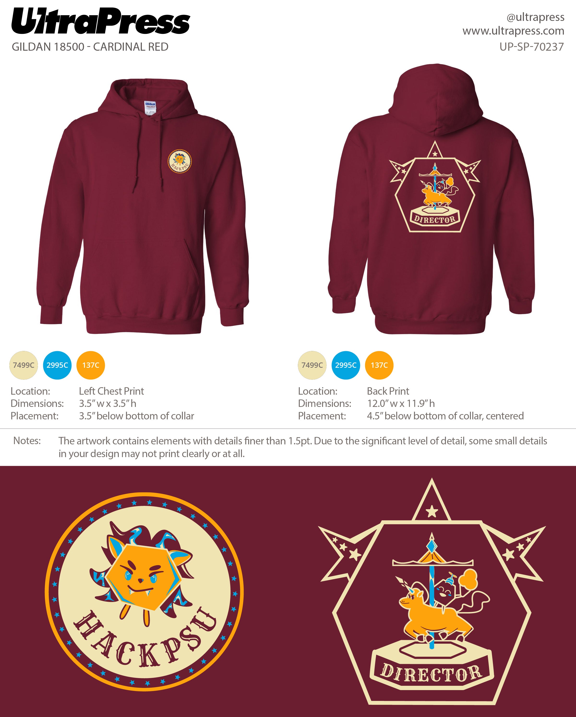 UP-SP-70237 HackPSU Fall '24 Hoodies - Director - Bhavya Aplash (Bulk)