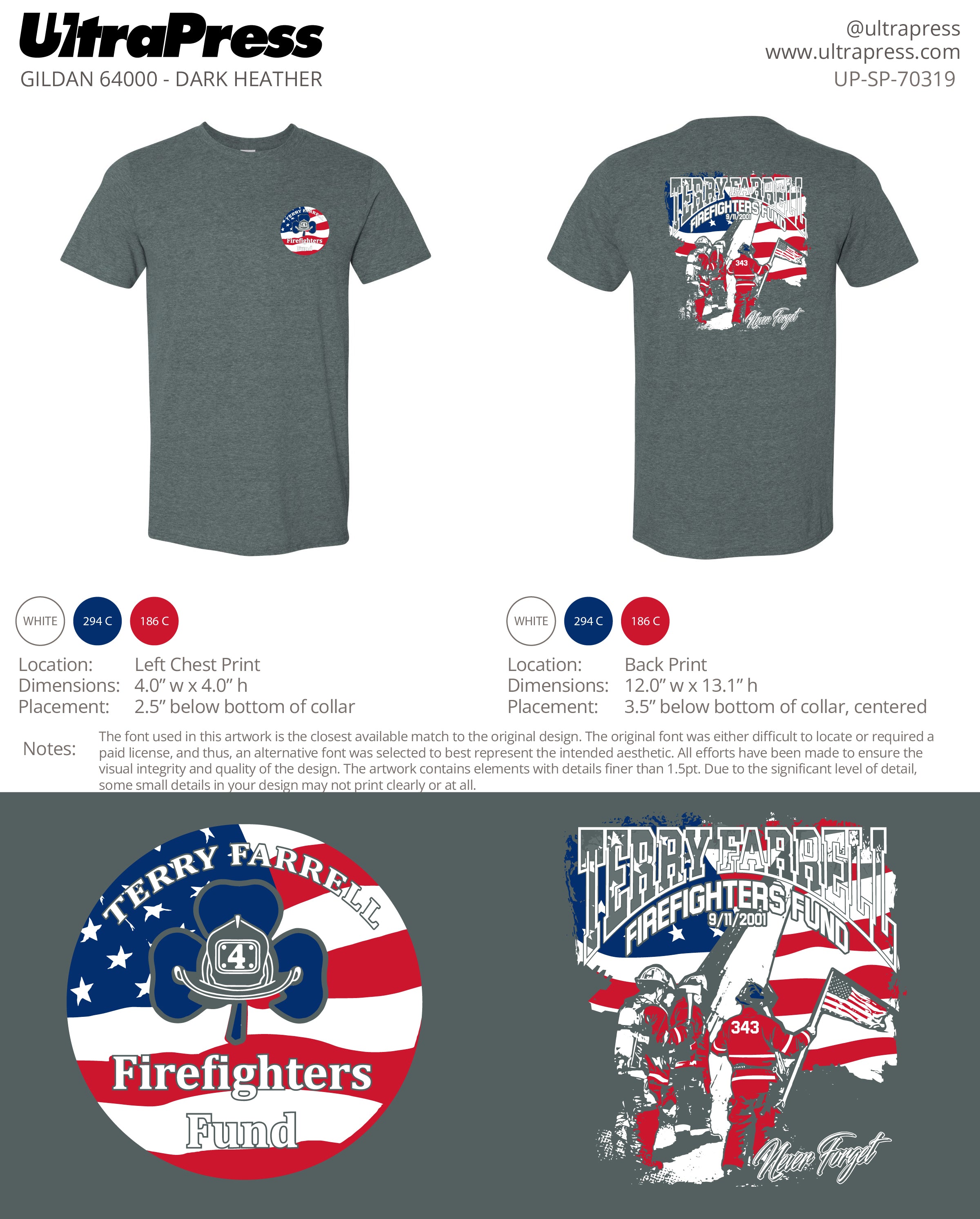 UP-SP-70319 Terry Farrell Firefighters Fund - Brian Farrell 100 Pieces Package (Bulk)