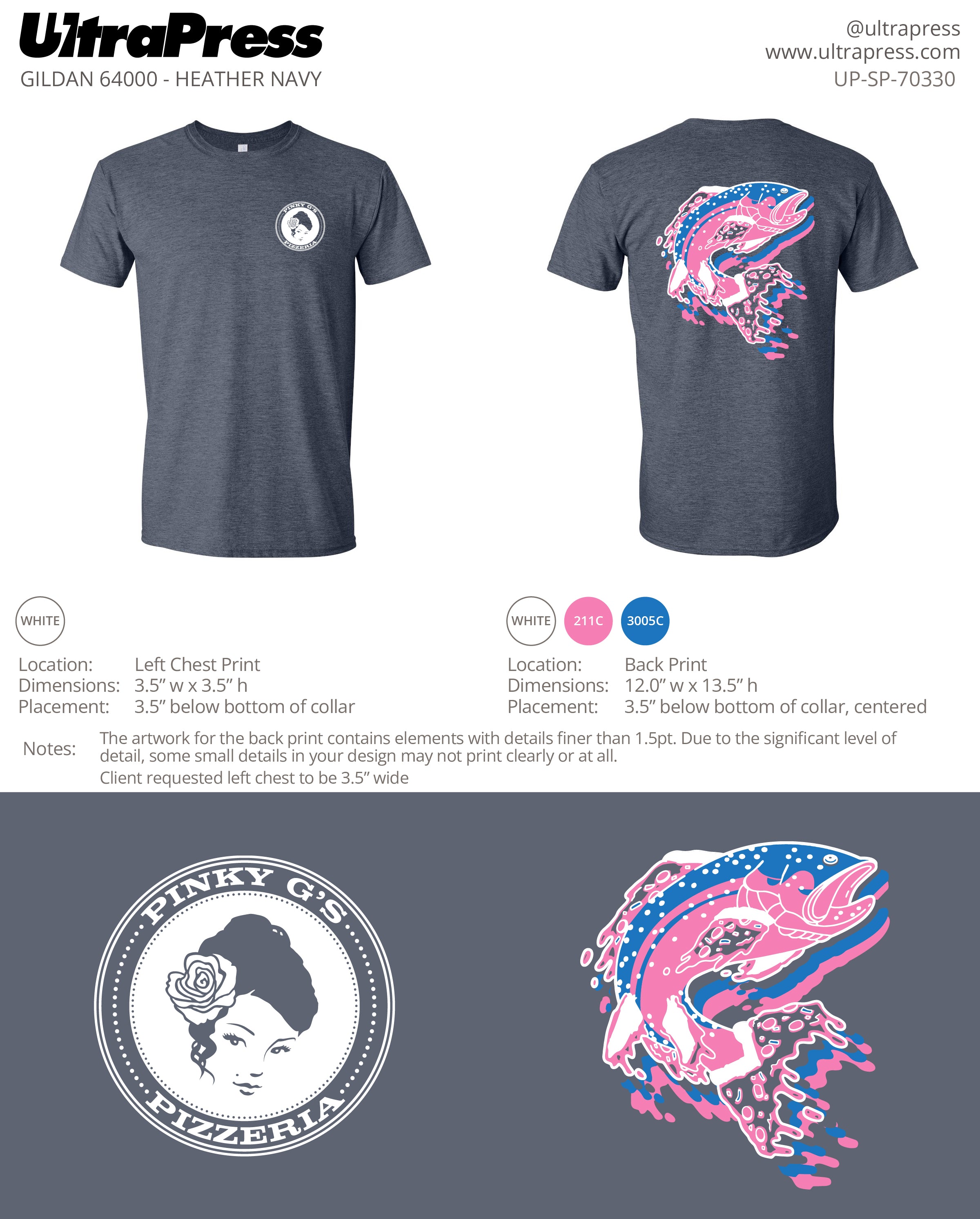 UP-SP-70330 Pinky G's Pizzeria - Adam Hoff 100-Piece Package (Bulk)