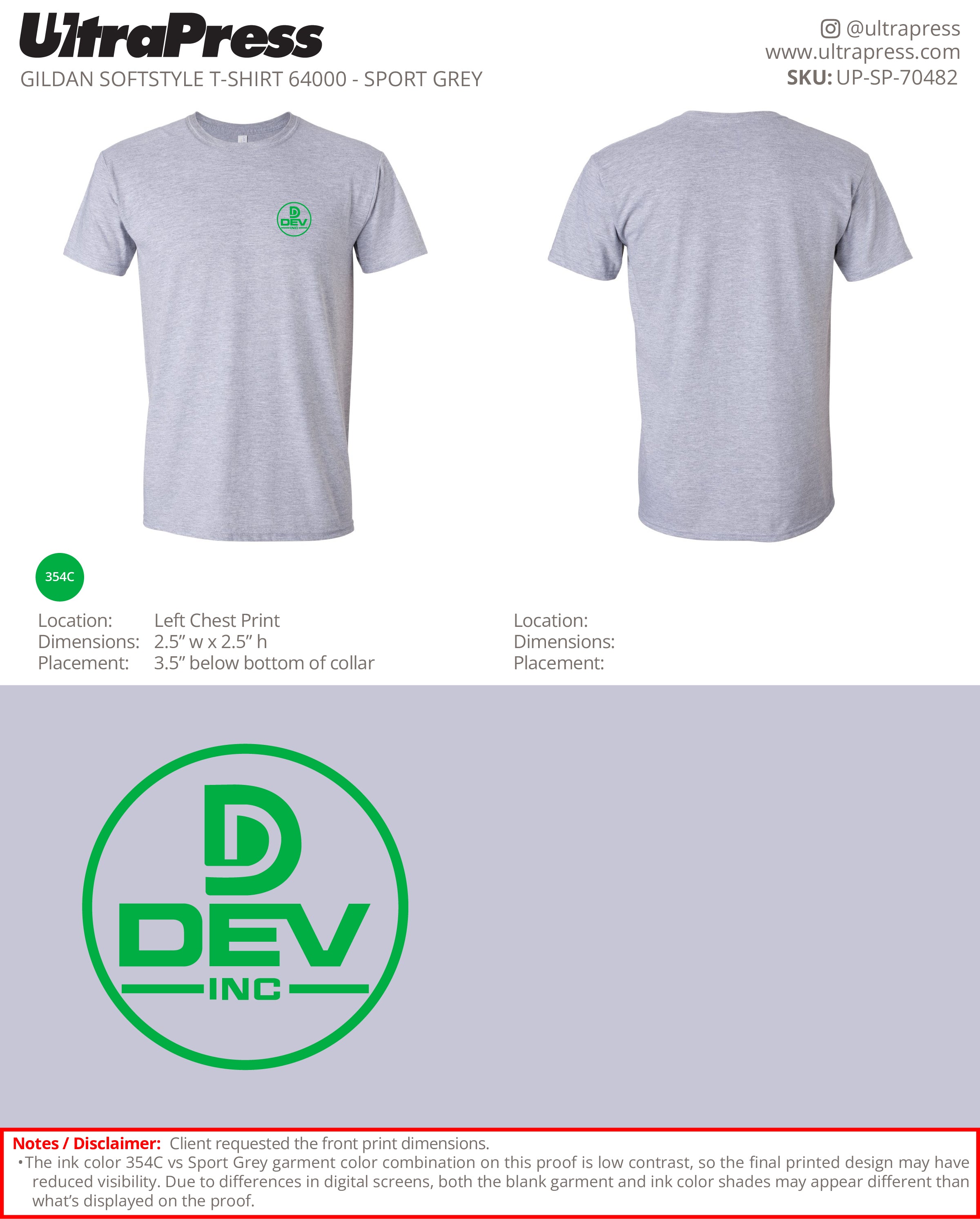 UP-SP-70482 Dev Inc. T-Shirts - Dev Anand 100 Min Qty (Bulk)