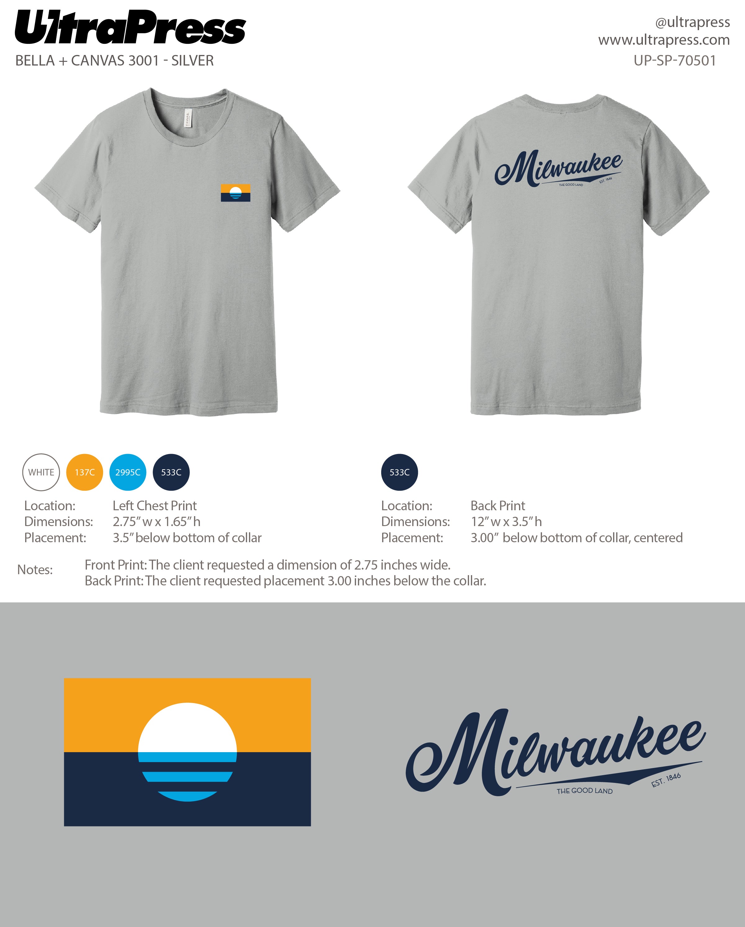 UP-SP-70501 Milwaukee - Alissa Miller 100 Min Qty (Bulk)